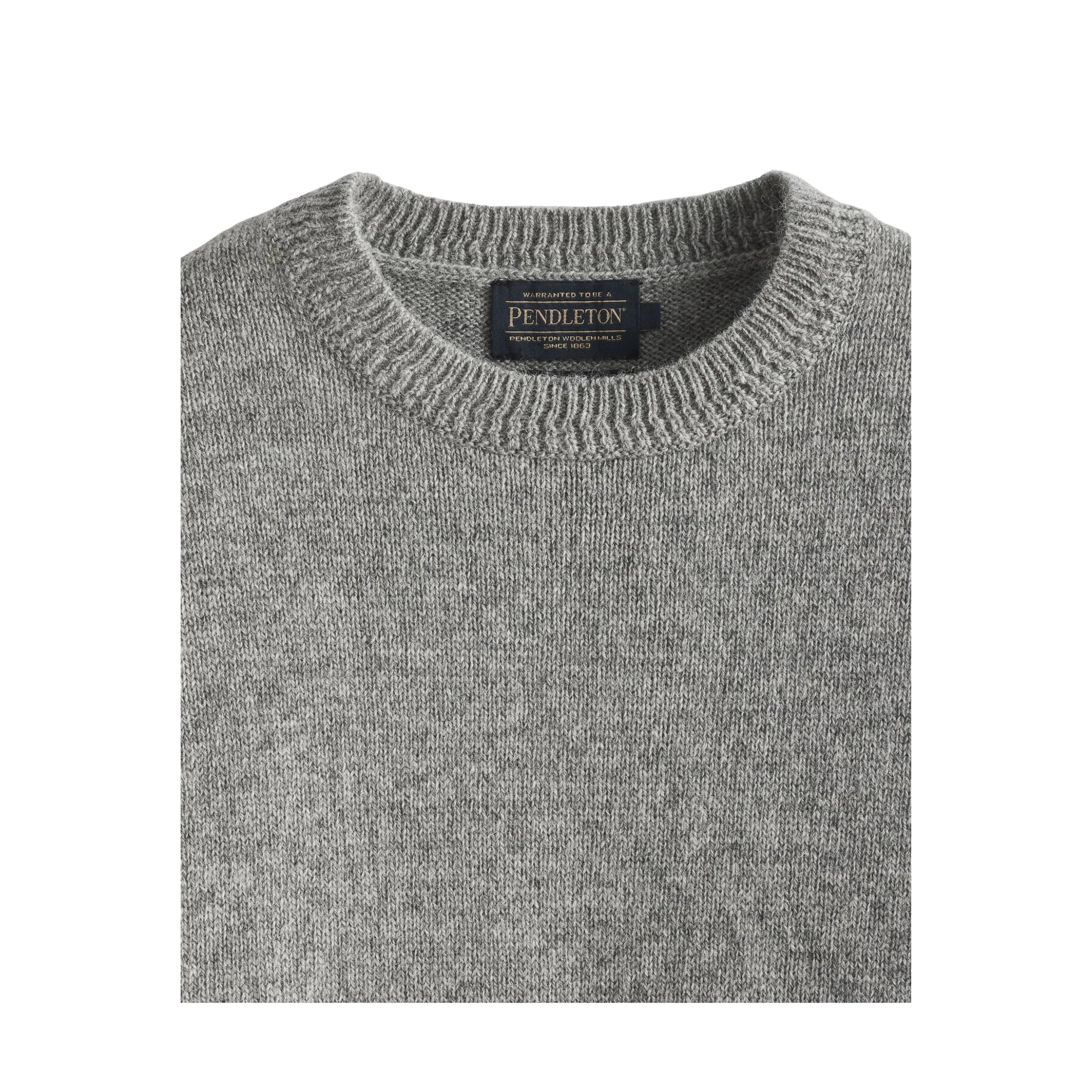 Pendleton Men's Shetland Crewneck Sweater - Light Grey Heather - Image 2