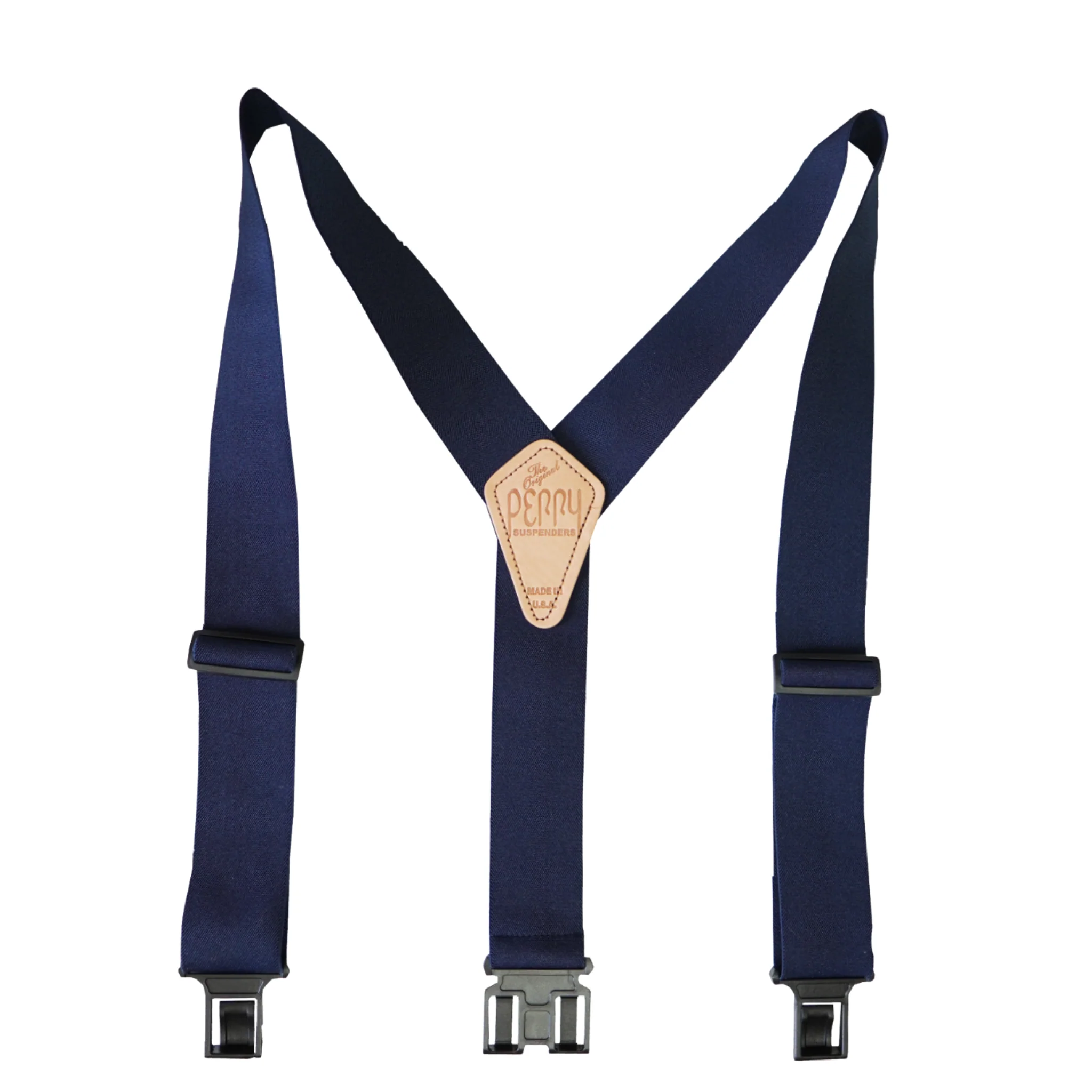 Perry 2 Inch Clip On Suspenders - Navy