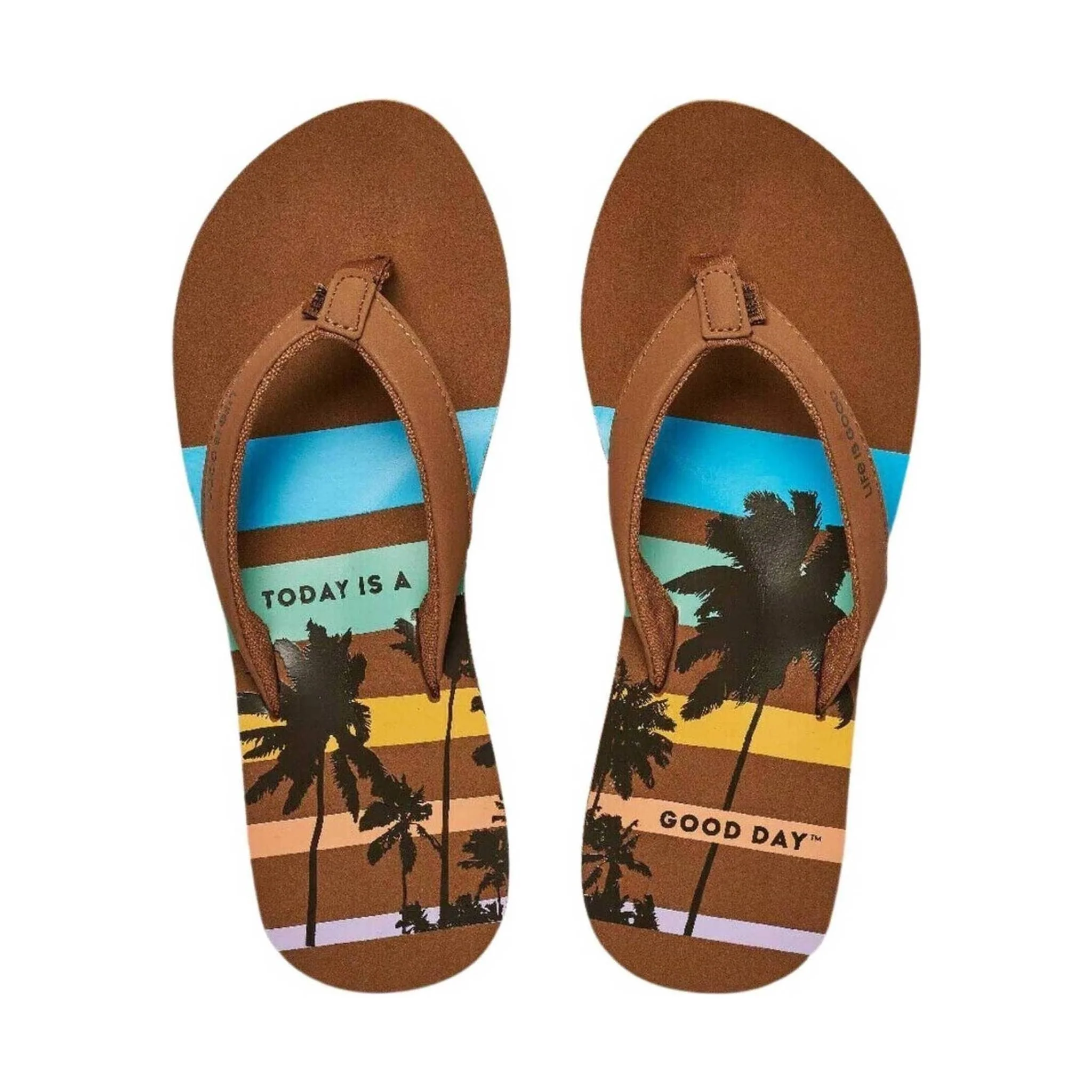 Reef Women's Life Is Good Flip Flop - Good Day Brown - Image 3