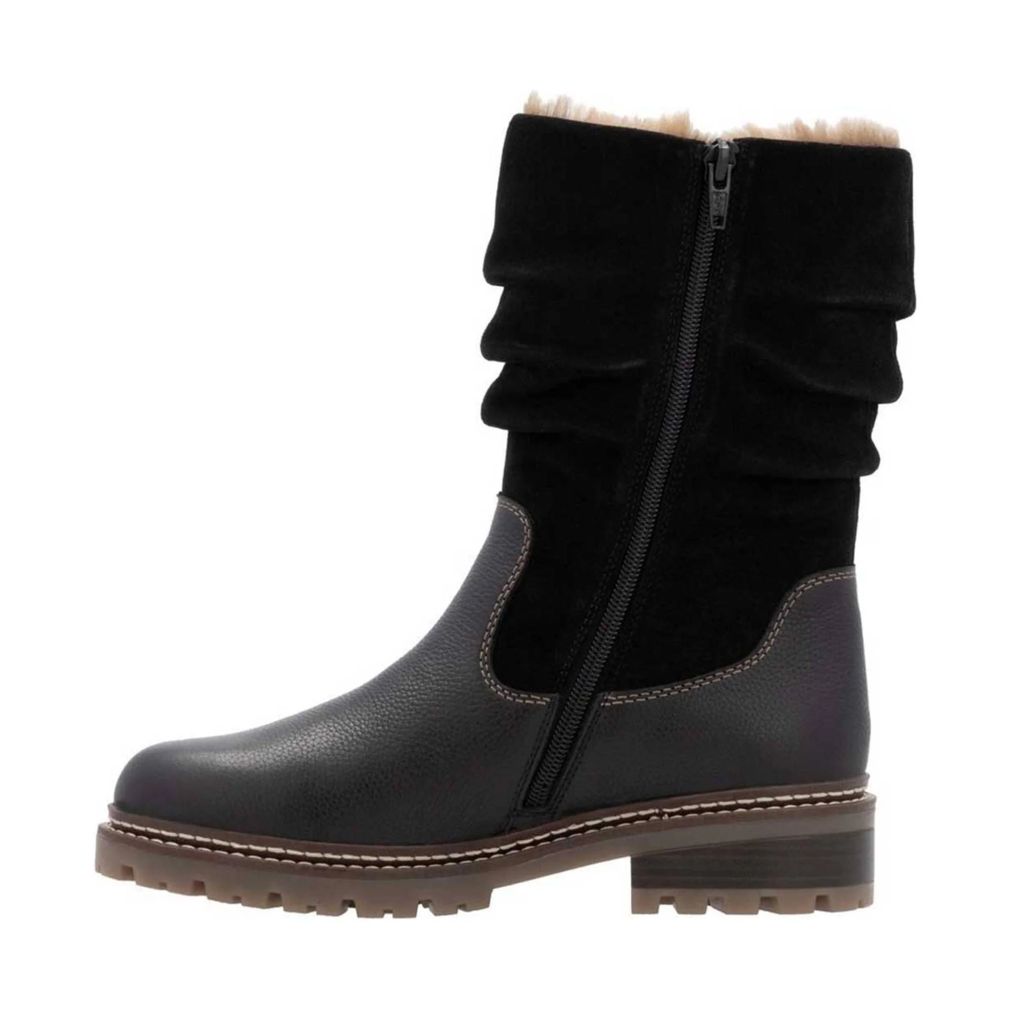 Remonte Women's Stefanie Slouch Mid Calf Boots - Black - Image 2