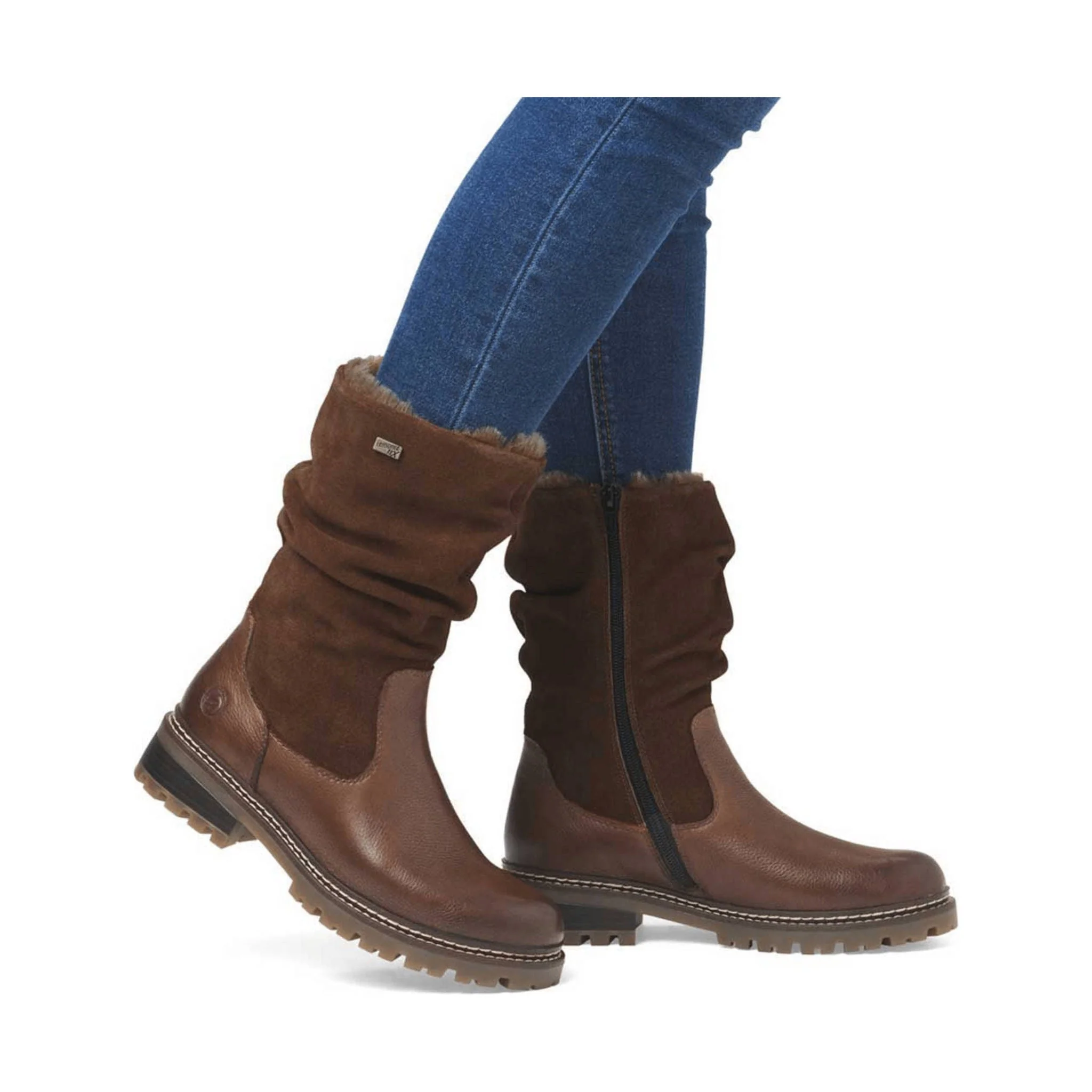 Remonte Women's Stefanie Slouch Mid Calf Boots - Brown - Image 5