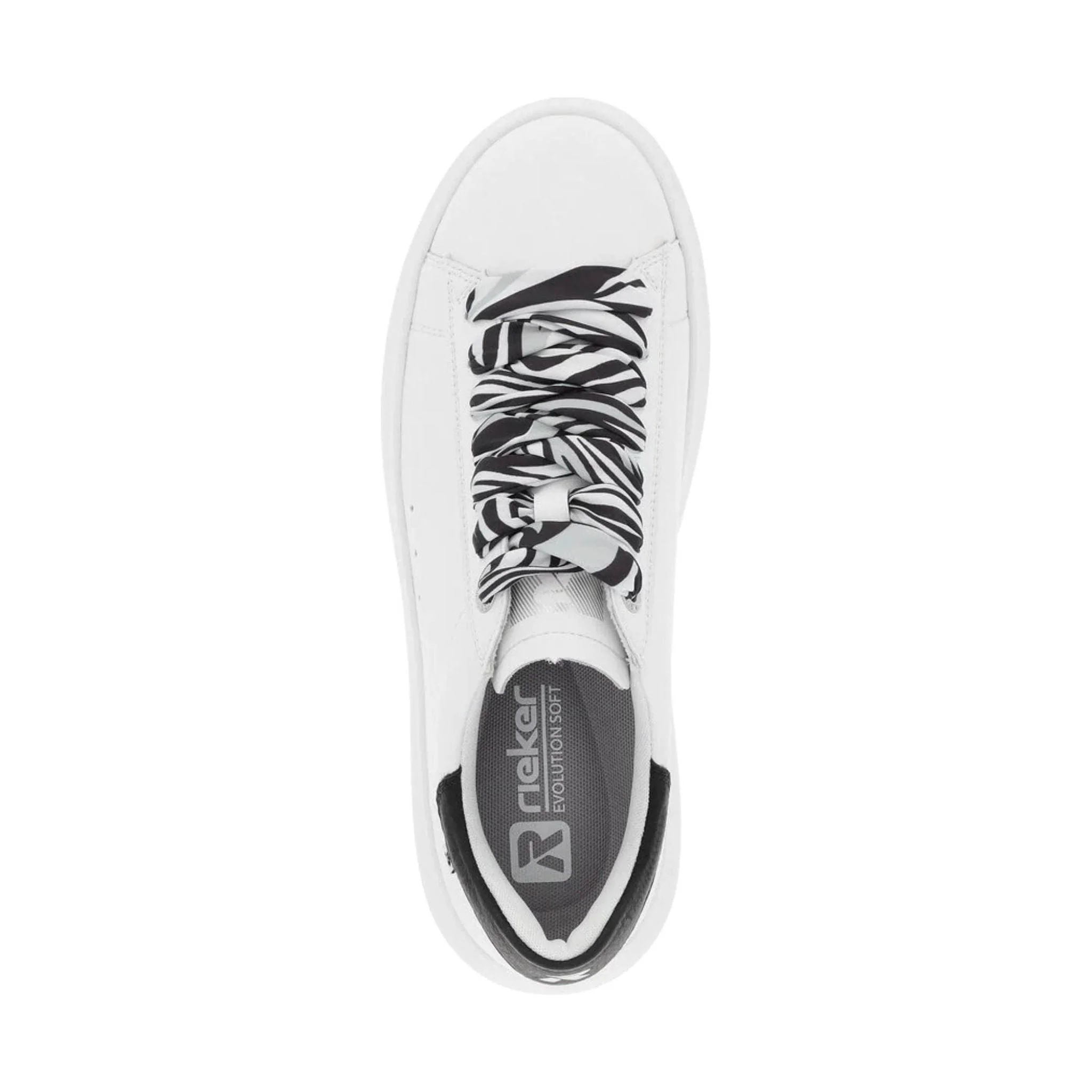 Rieker Women's Adelia Shoes - Weiss/Schwarz - Image 3