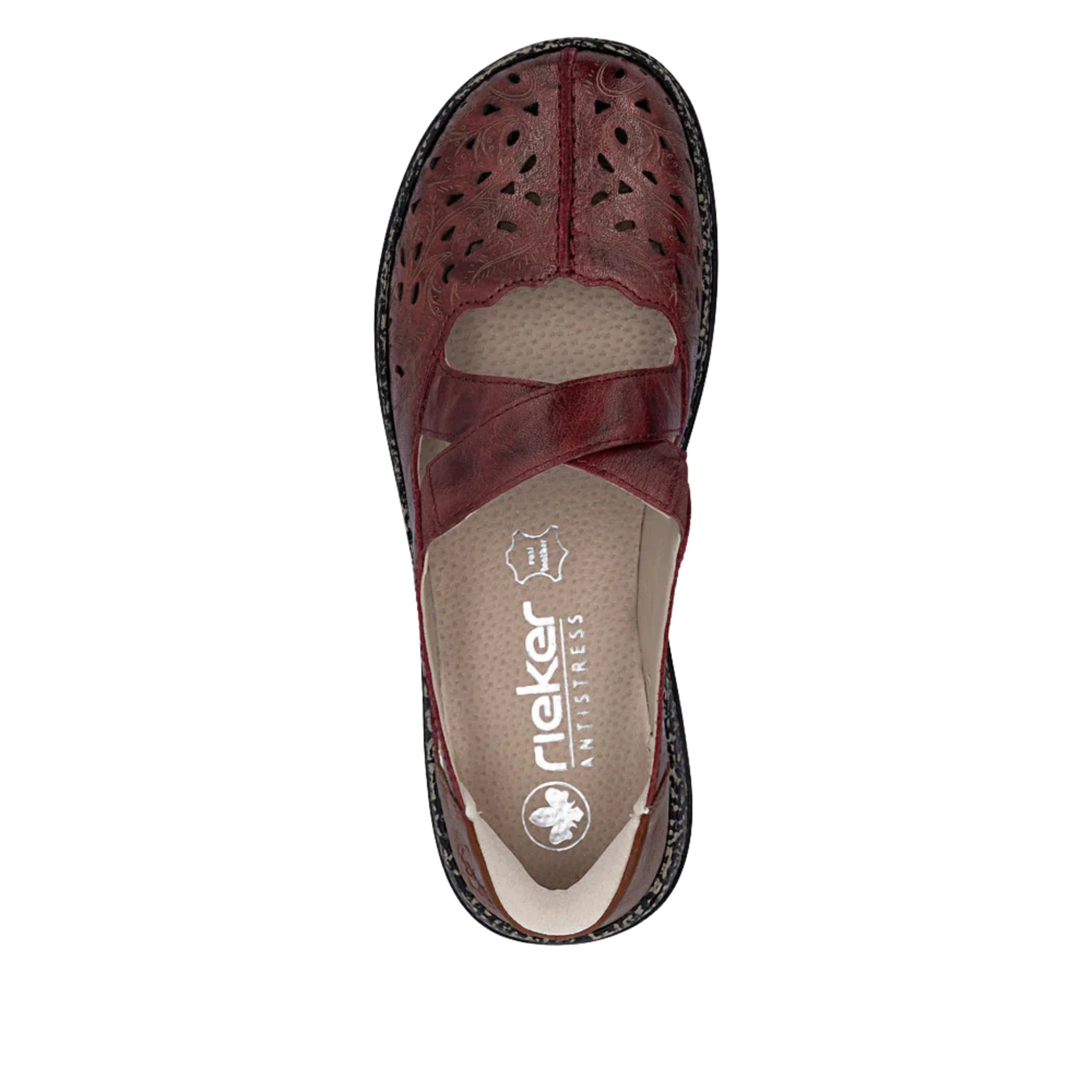 Rieker Women's Daisy 52 Shoes - Red/Cayenne - Image 3