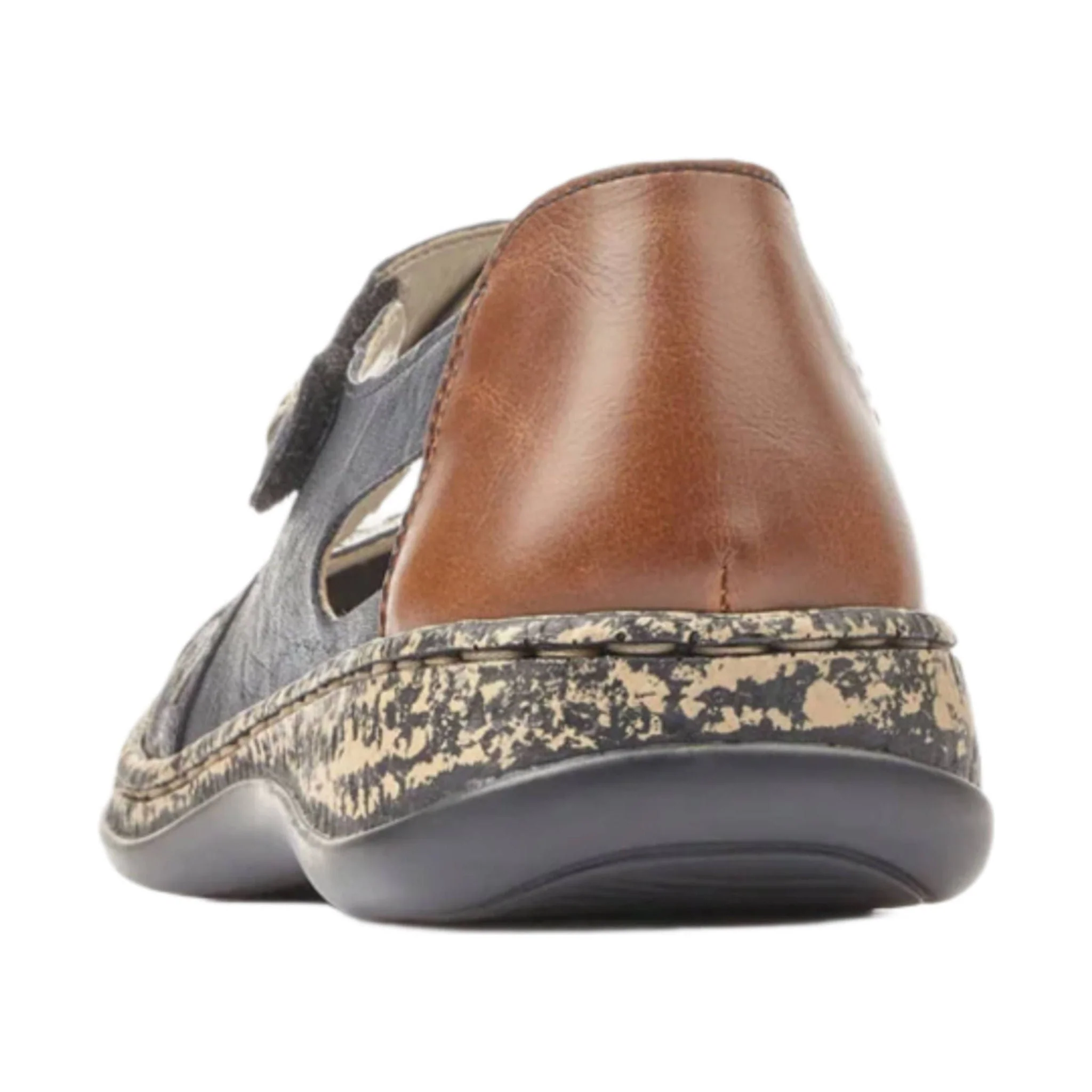 Rieker Women's Daisy H4 Shoes - Blue/Pazifik/Mogano - Image 3