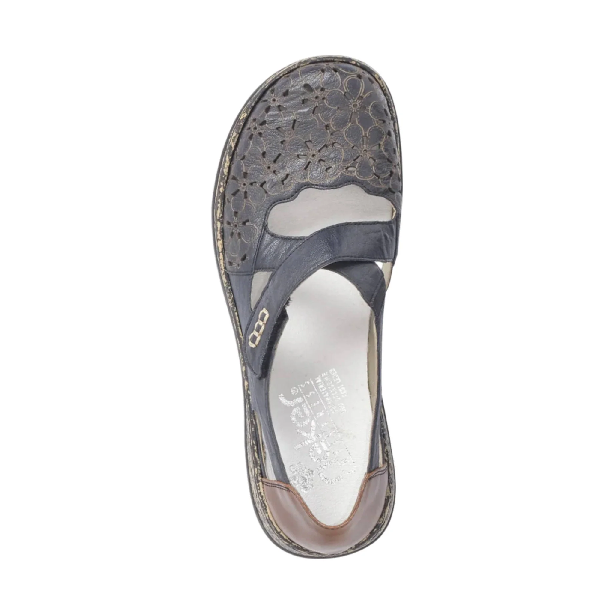 Rieker Women's Daisy H4 Shoes - Blue/Pazifik/Mogano - Image 4