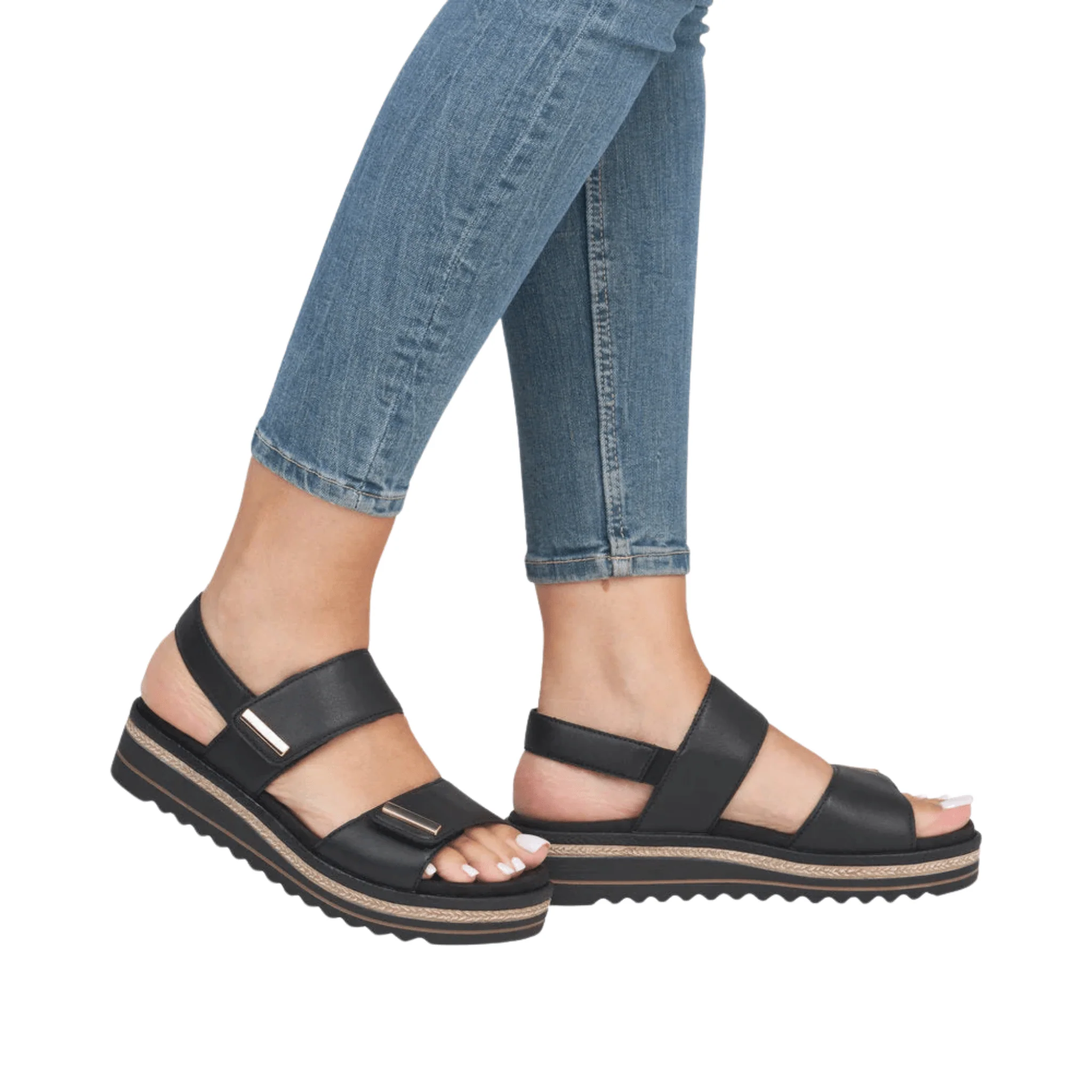 Rieker Women's Jocelyn Sandals - Black - Image 7