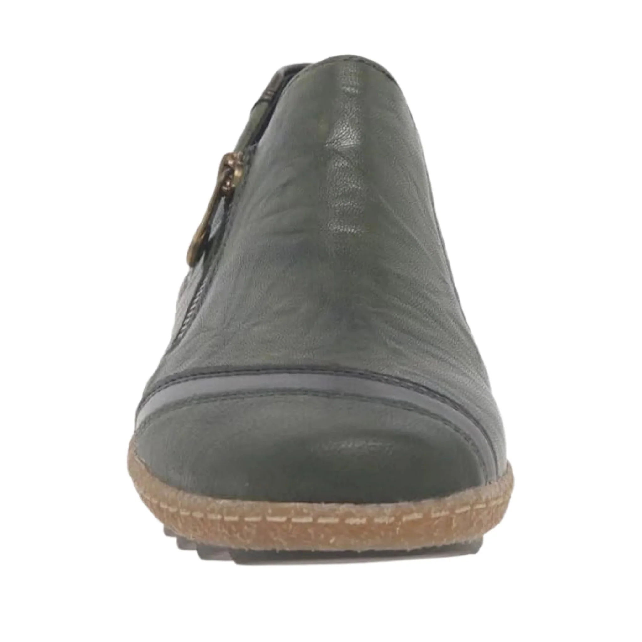 Rieker Women's Liv Slip Zip Shoes - Forest - Image 3