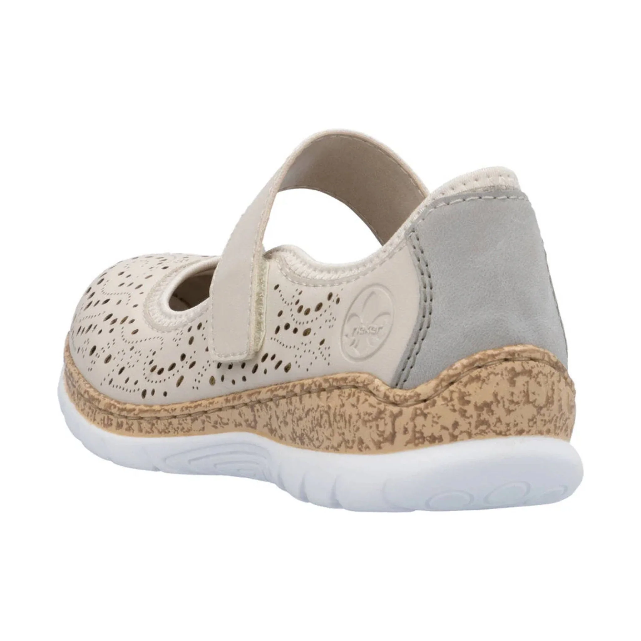 Rieker Women's Nikita 99 Shoes - Perle/Cement/Perlcreme - Image 4
