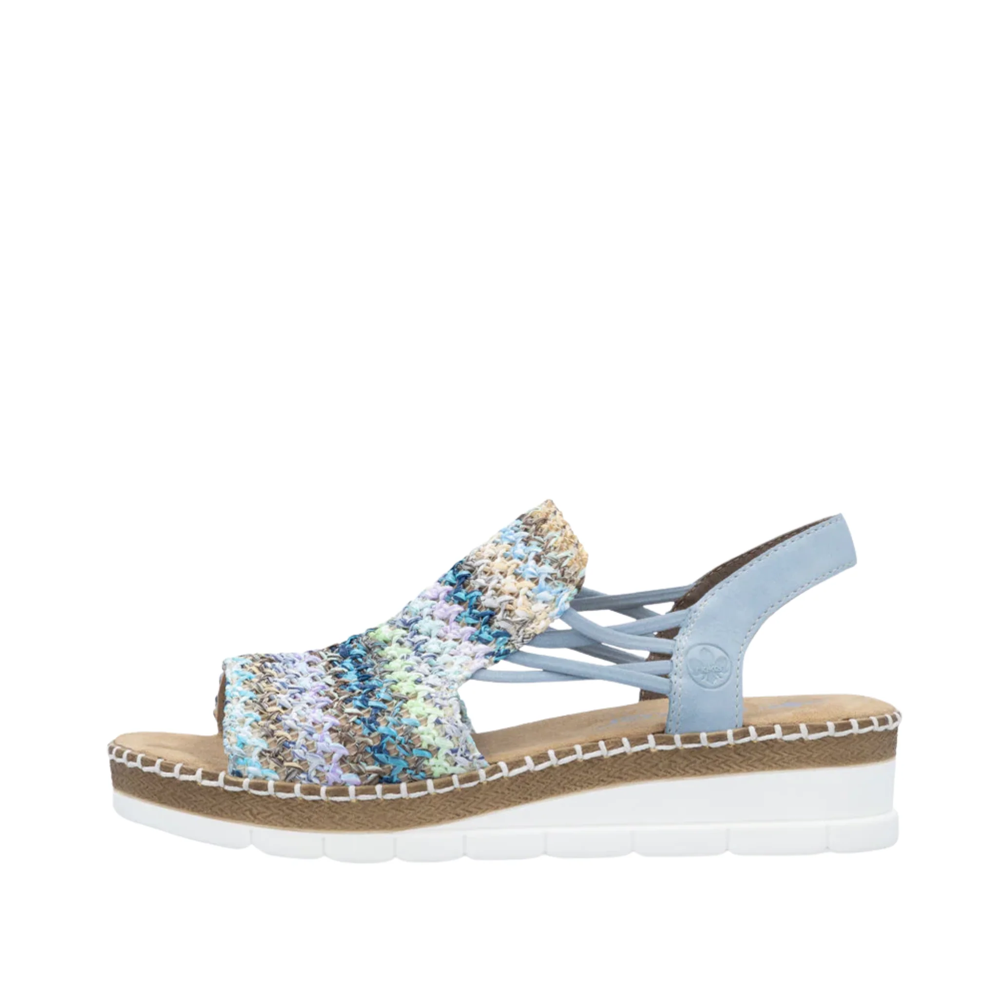 Rieker Women's Regina 41 Sandals - Blau multi/Aqua - Image 2
