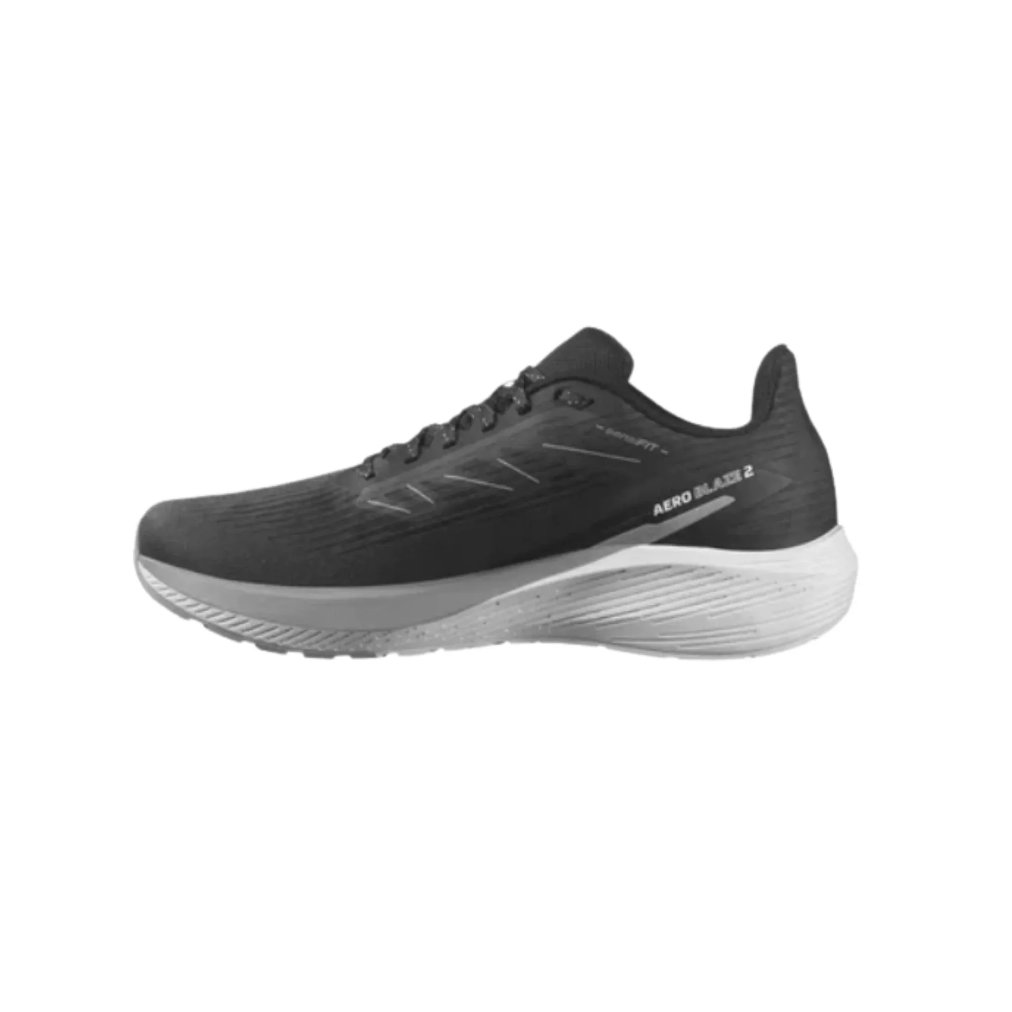 Salomon Men's Aero Blaze 2 Road Running Shoes - Black/Sharkskin - Image 2