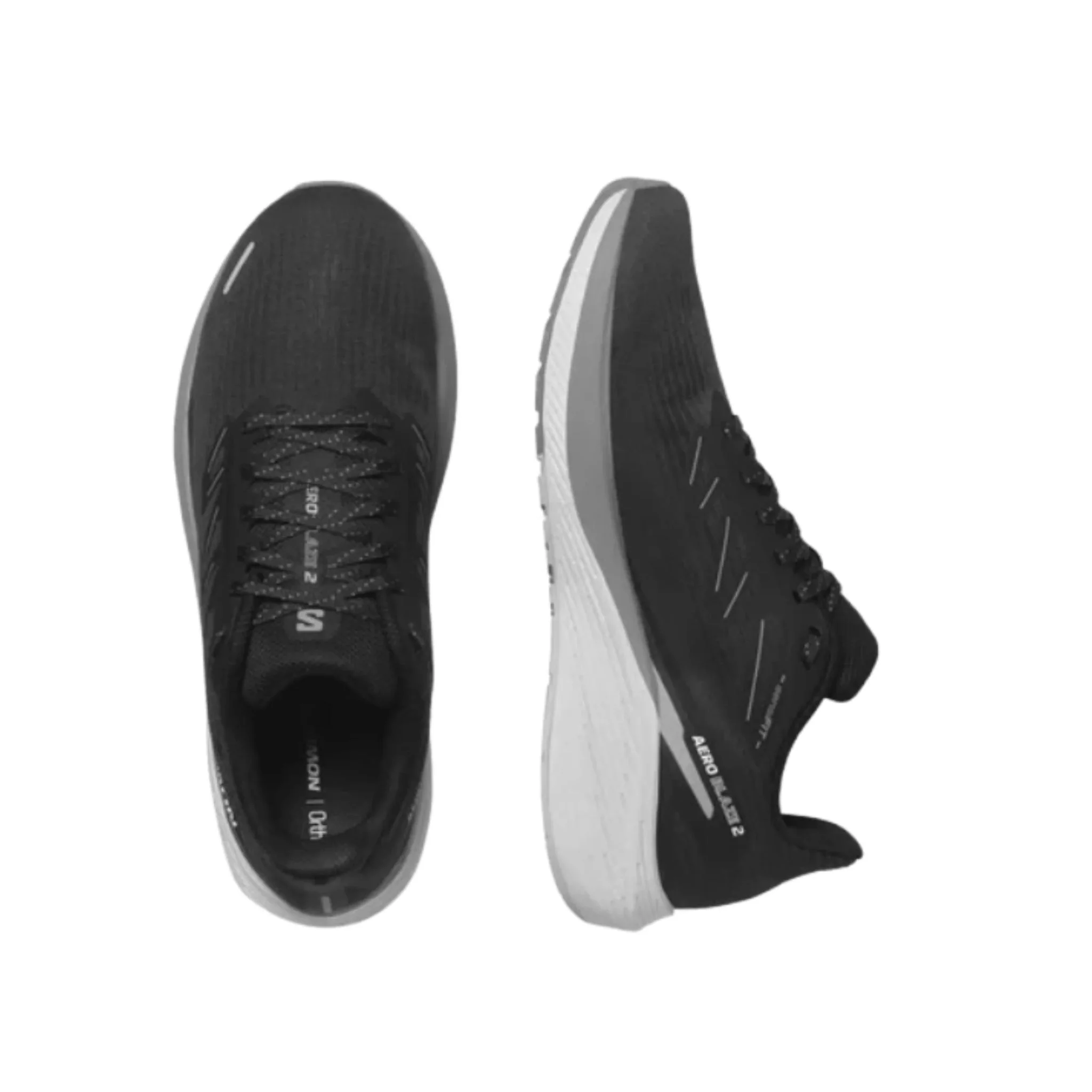 Salomon Men's Aero Blaze 2 Road Running Shoes - Black/Sharkskin - Image 4