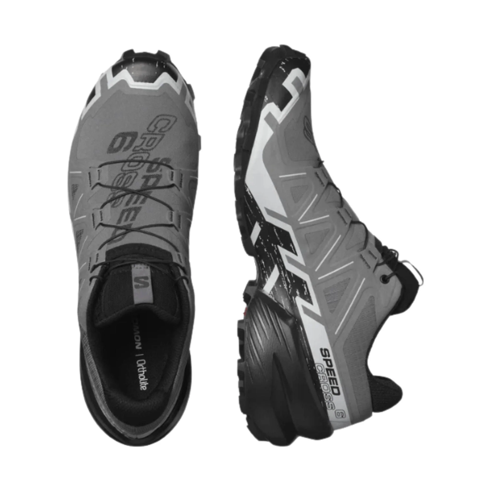 Salomon Men's Speedcross 6 Trail Running Shoes - Quiet Shade/Black/Pearl Blue - Image 4