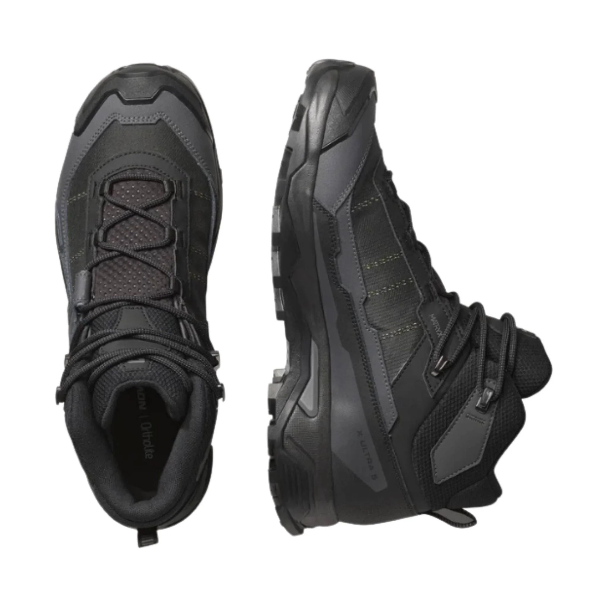 Salomon Men's X Ultra 5 Mid Gore Tex Hiking Boots - Black/Asphalt Castlerock - Image 4