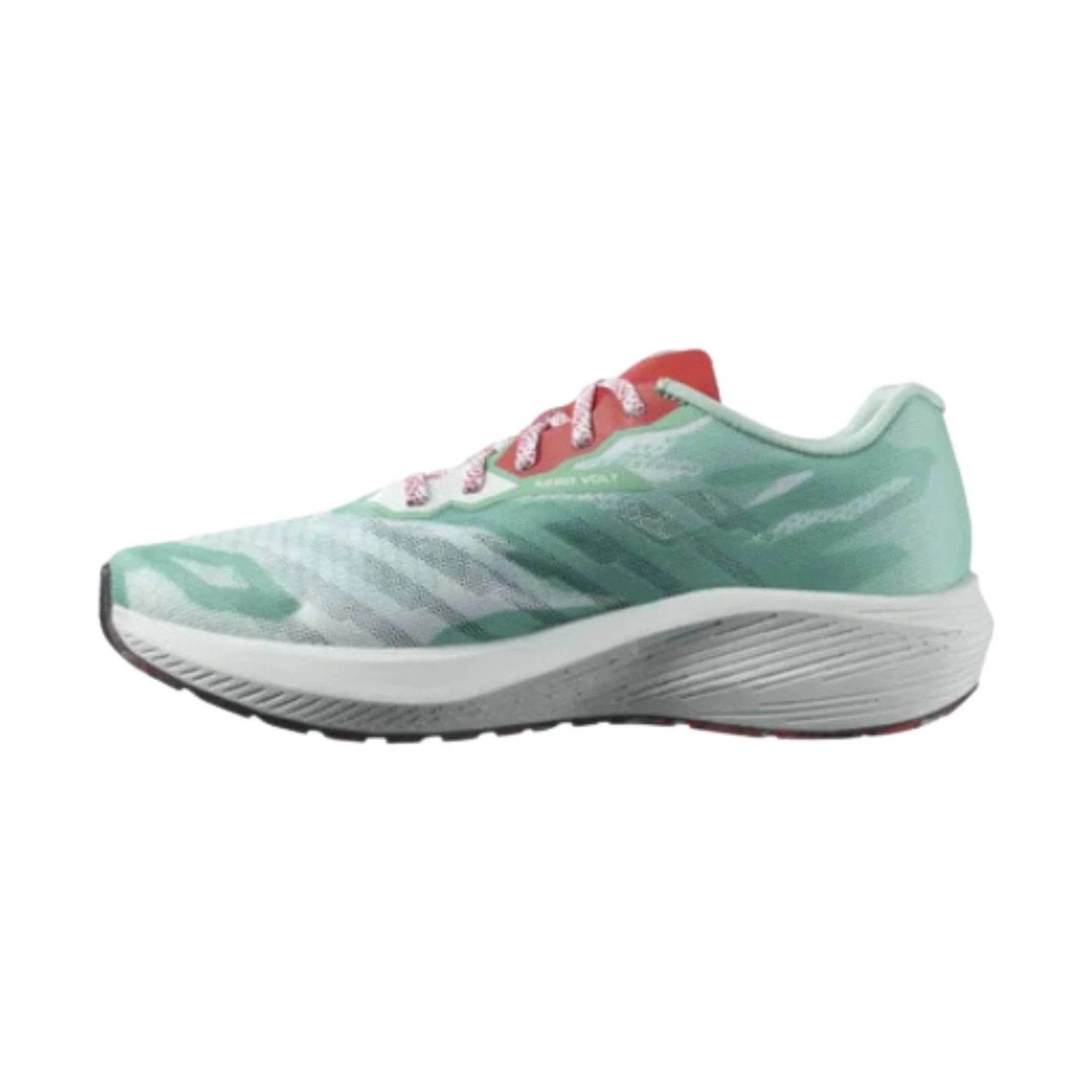 Salomon Women's Aero Volt Running Shoe - Yucca/White/Poppy Red - Image 2