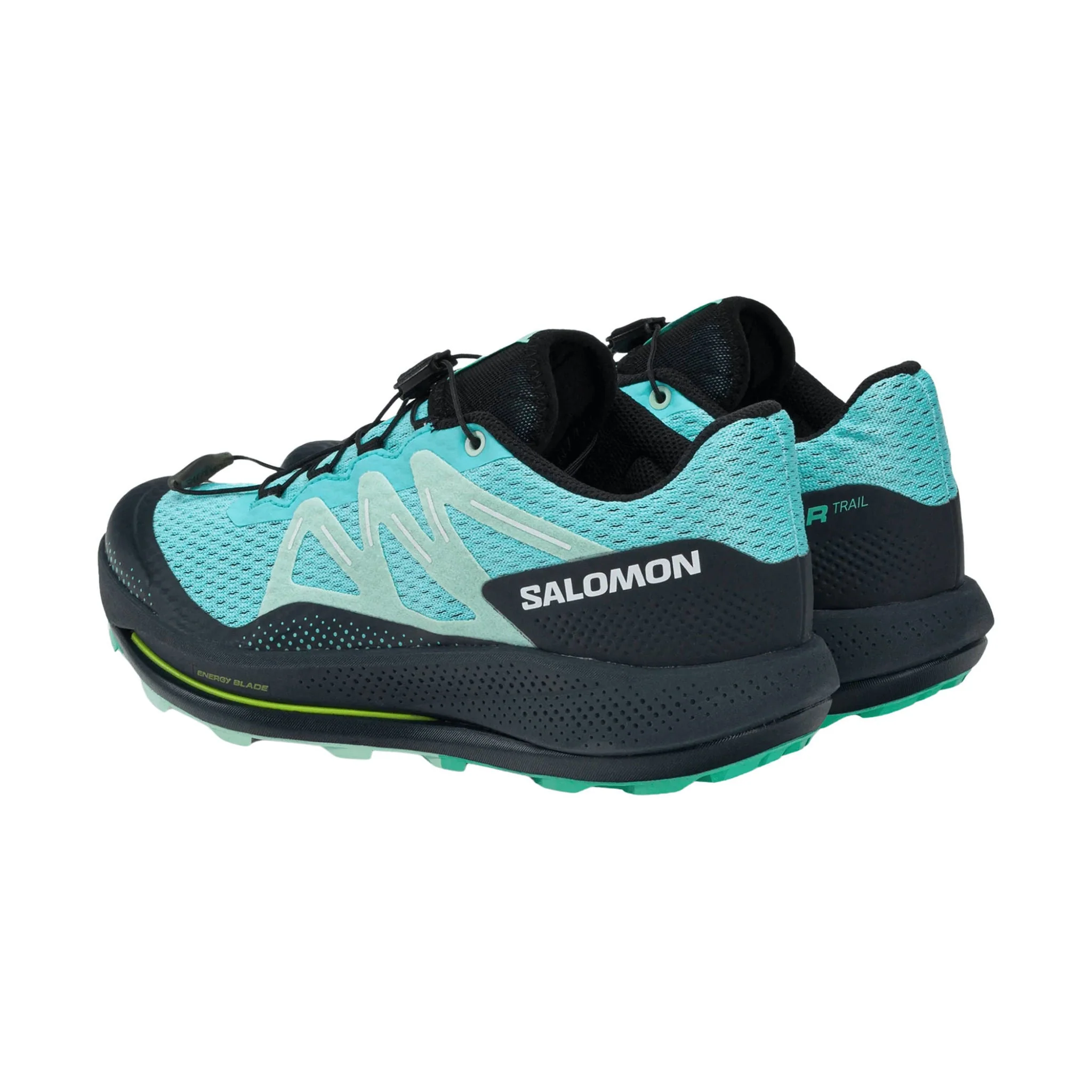Salomon Women's Pulsar Trail Running Shoes - Blue Radiance/Carbon/Yucca - Image 3
