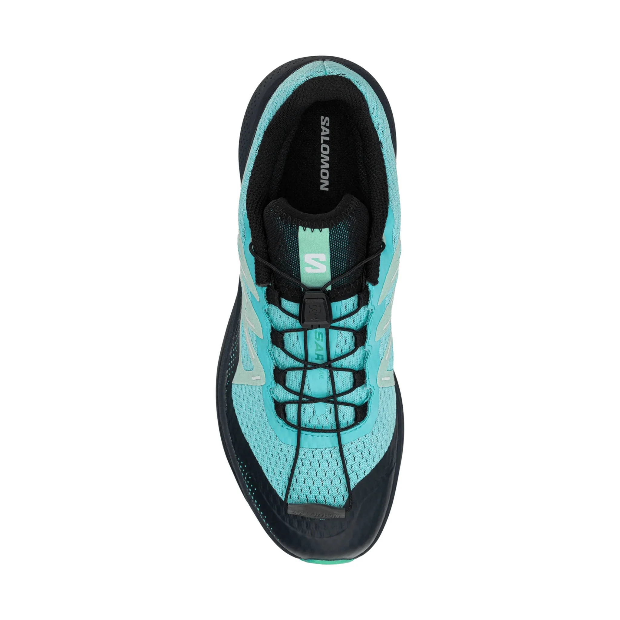 Salomon Women's Pulsar Trail Running Shoes - Blue Radiance/Carbon/Yucca - Image 4