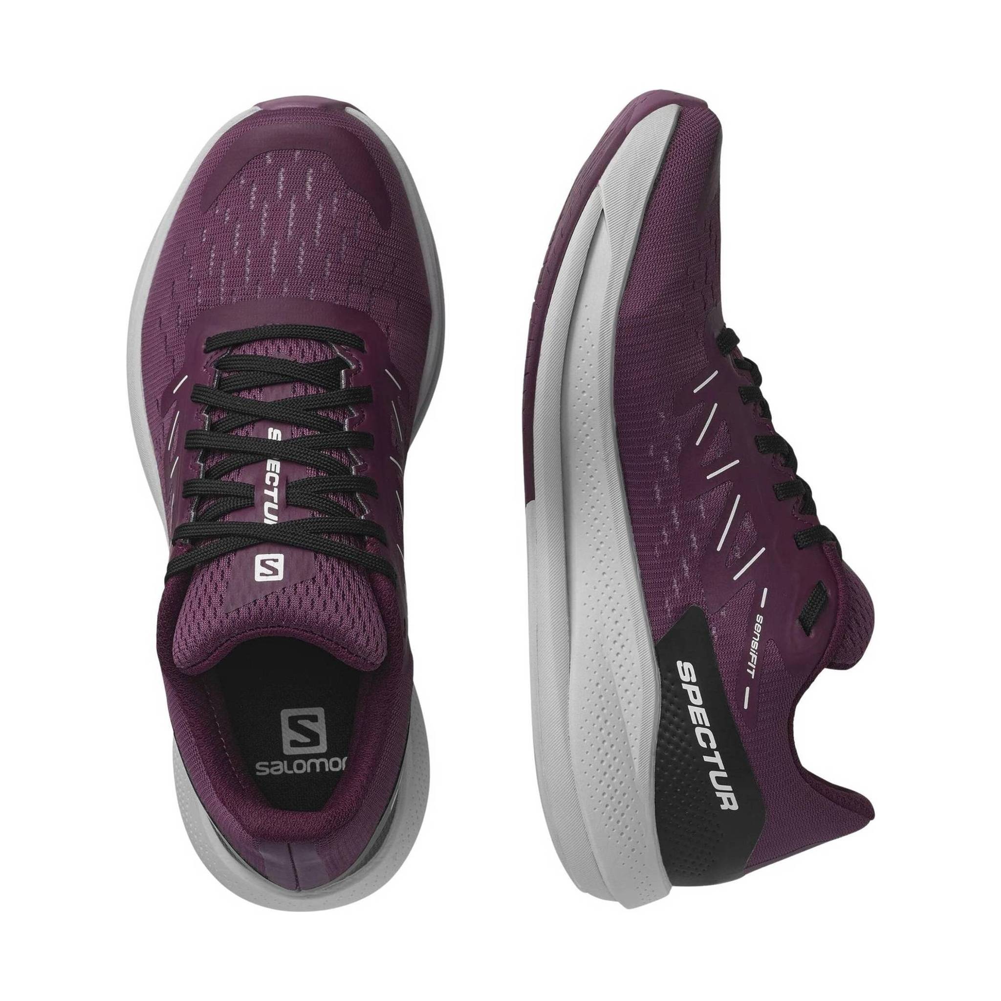 Salomon Women's Spectur Running Shoes - Tulipwood/Lunar Rock/Grape Wine - Image 3