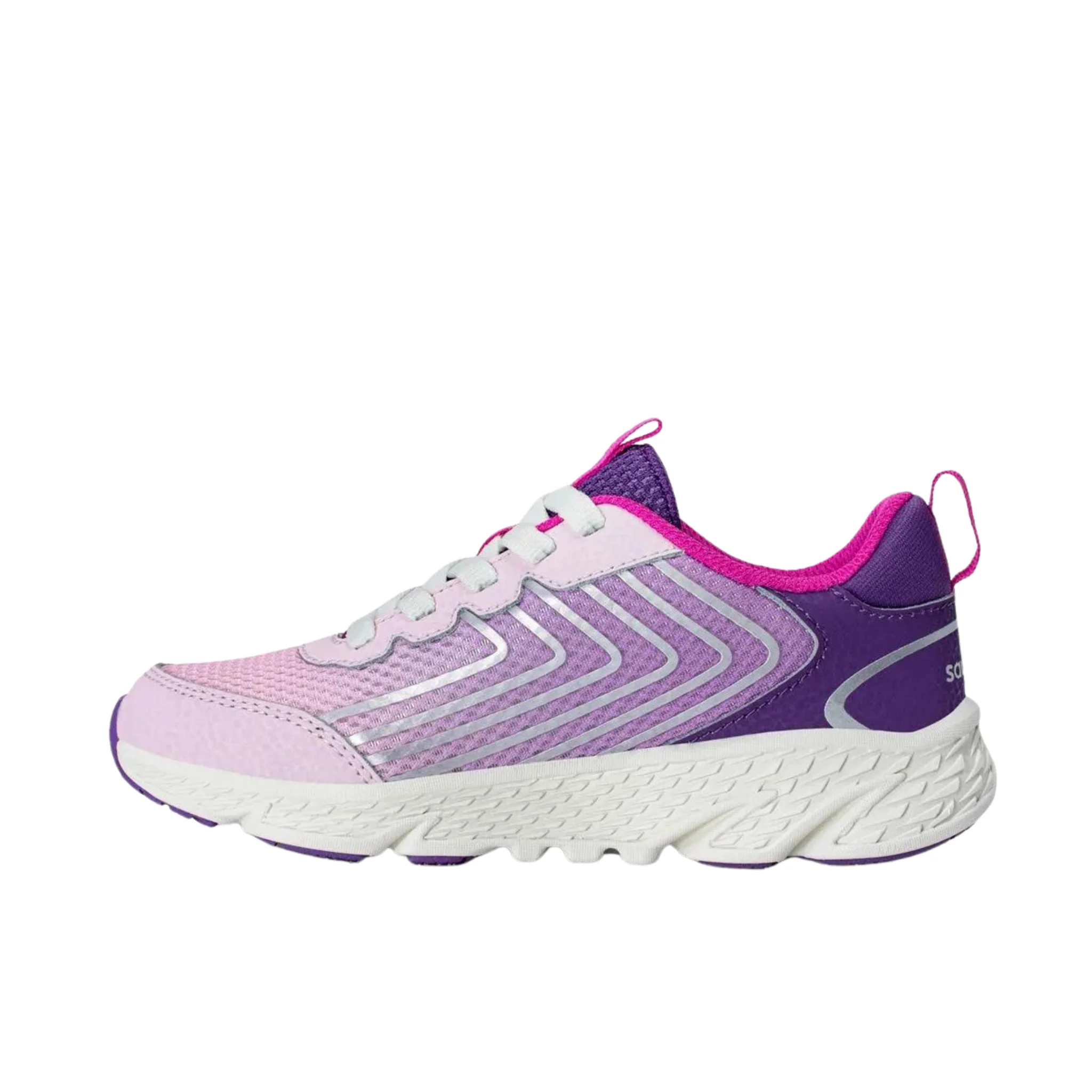 Saucony Big Kids' Wind 3.0 Lace Shoes - Pink/Purple - Image 2