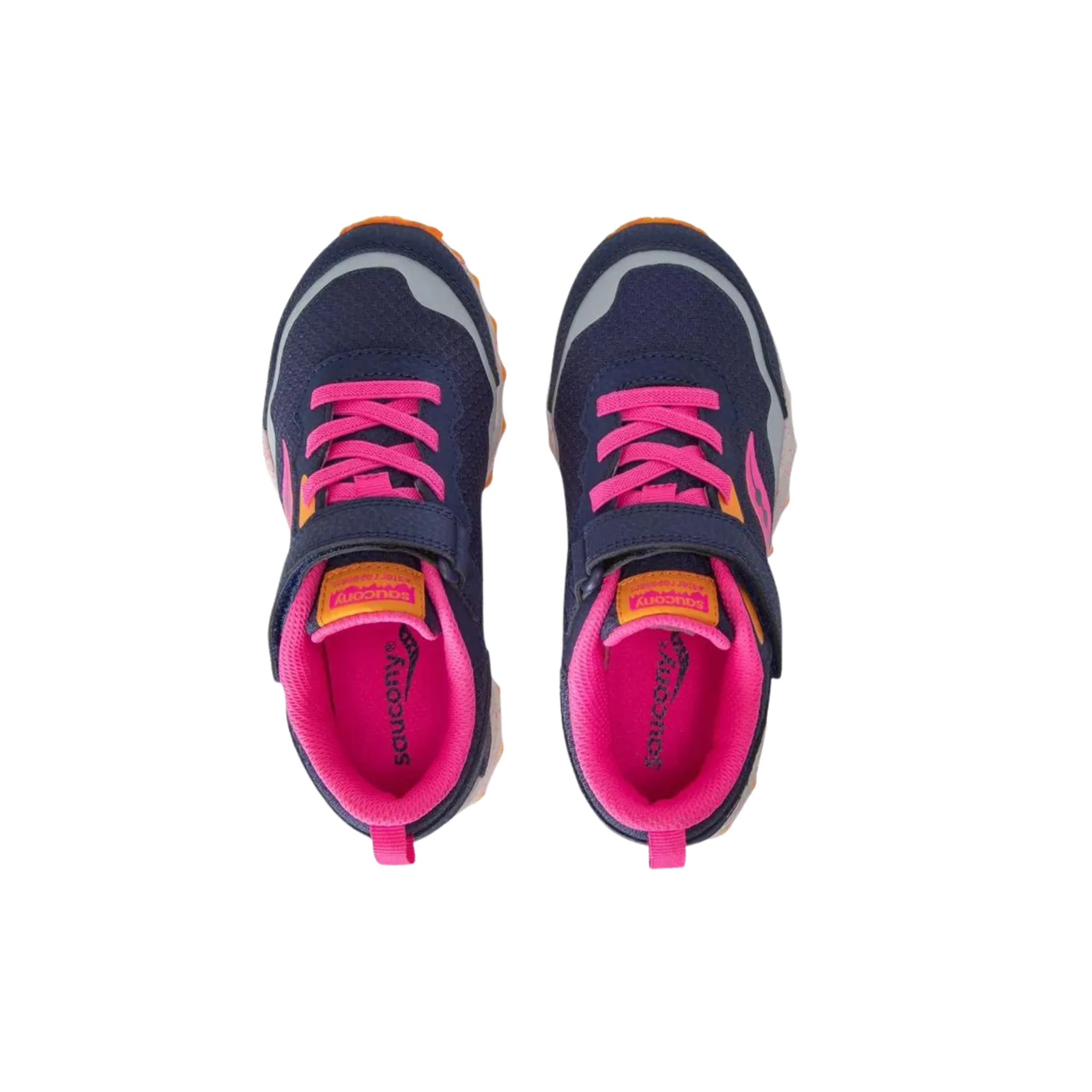 Saucony Kids' Peregrine AC Shield Shoes - Navy/Pink - Image 3