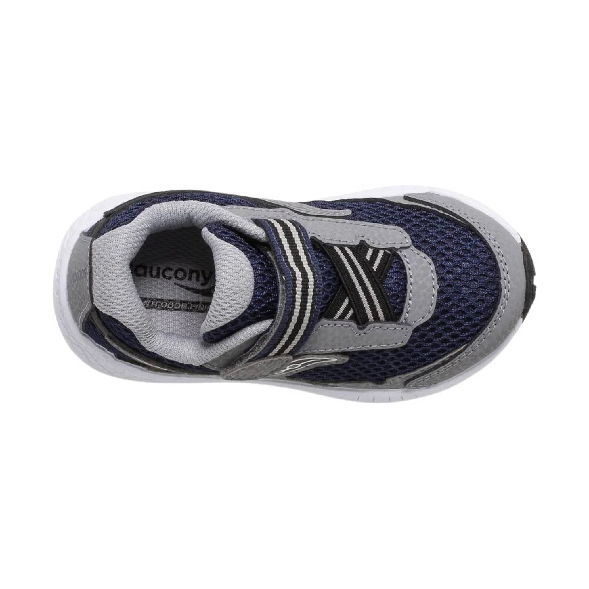 Saucony Kids' Ride 10 Jr Shoe - Navy/Grey - Image 3