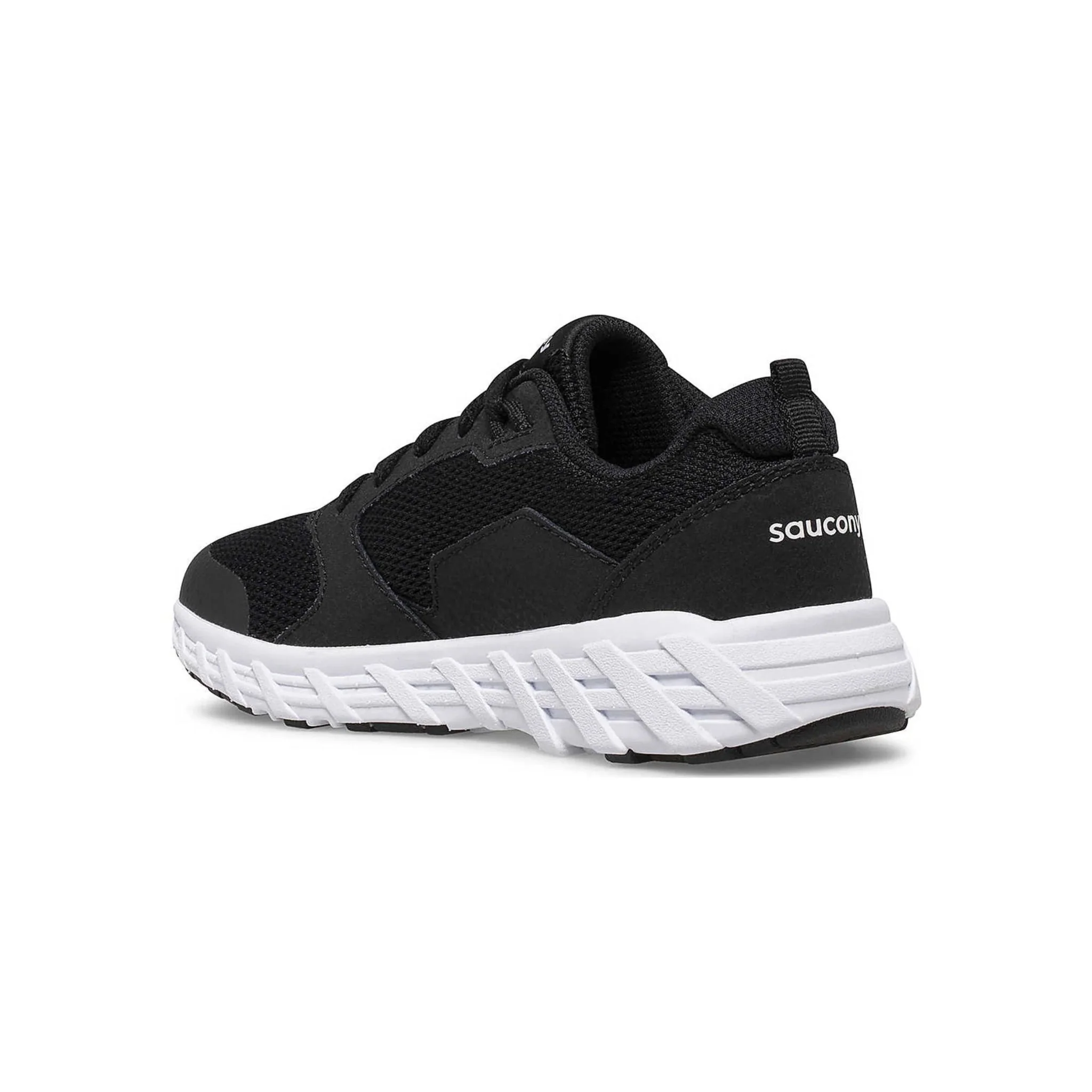 Saucony Kids' Wind 2.0 Shoes - Black/White - Image 2