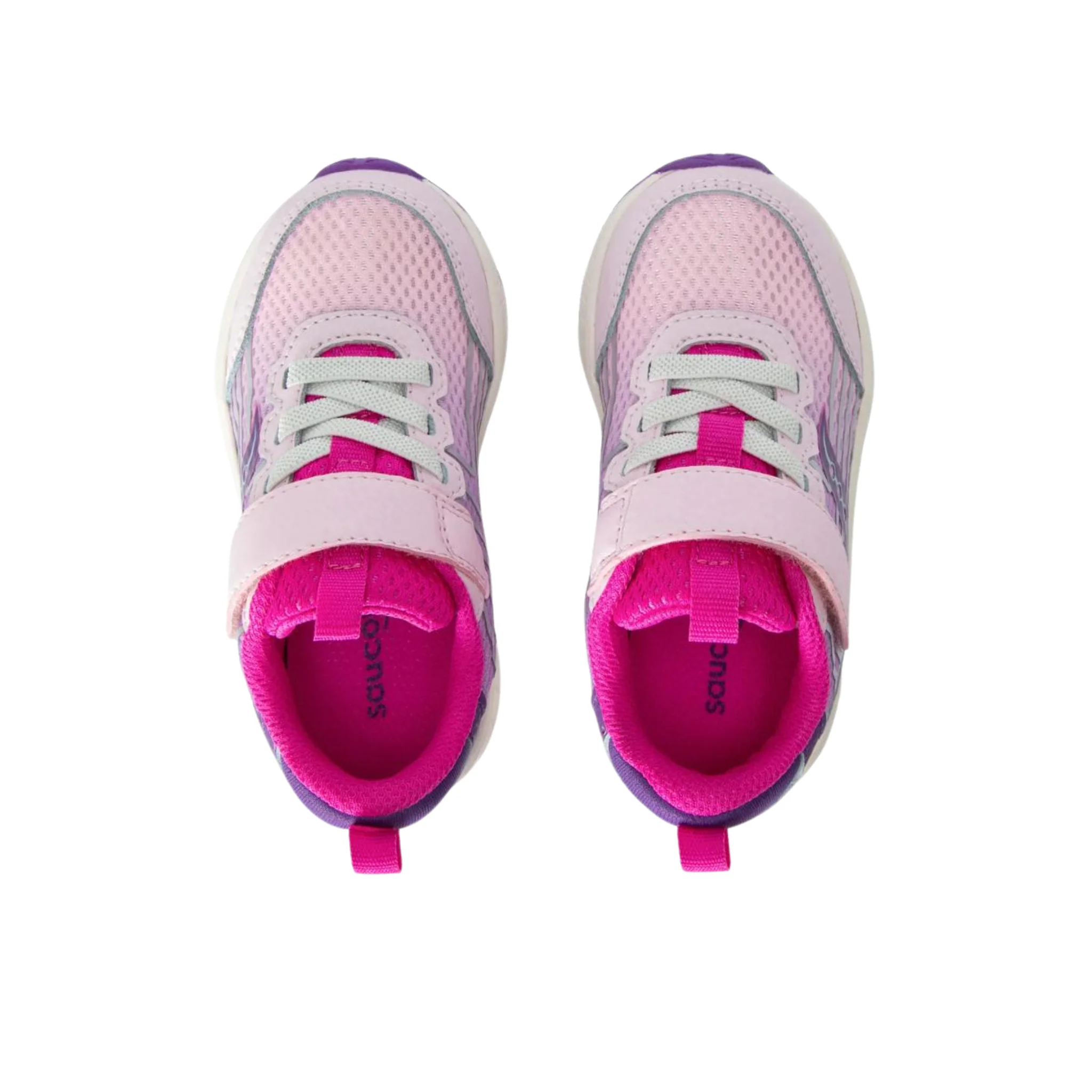 Saucony Little Kids' Wind 3.0 Jr AC Shoes - Pink/Purple - Image 3