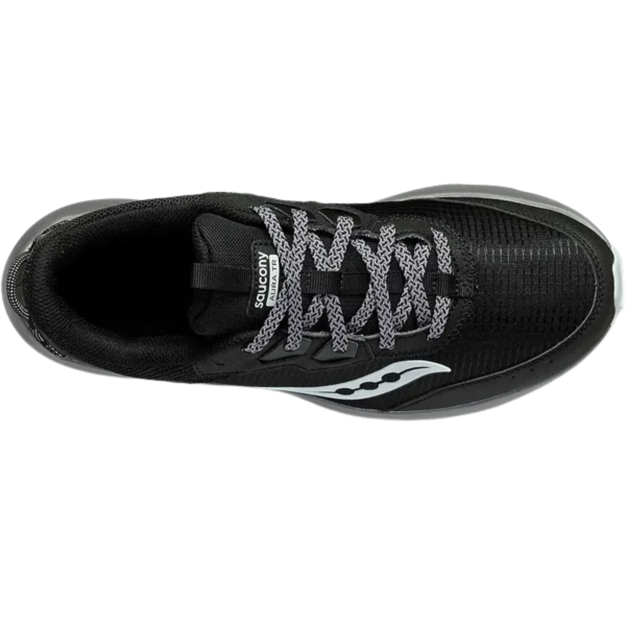 Saucony Men's' Aura TR Trail Running Shoes - Black/ Gravel - Image 3