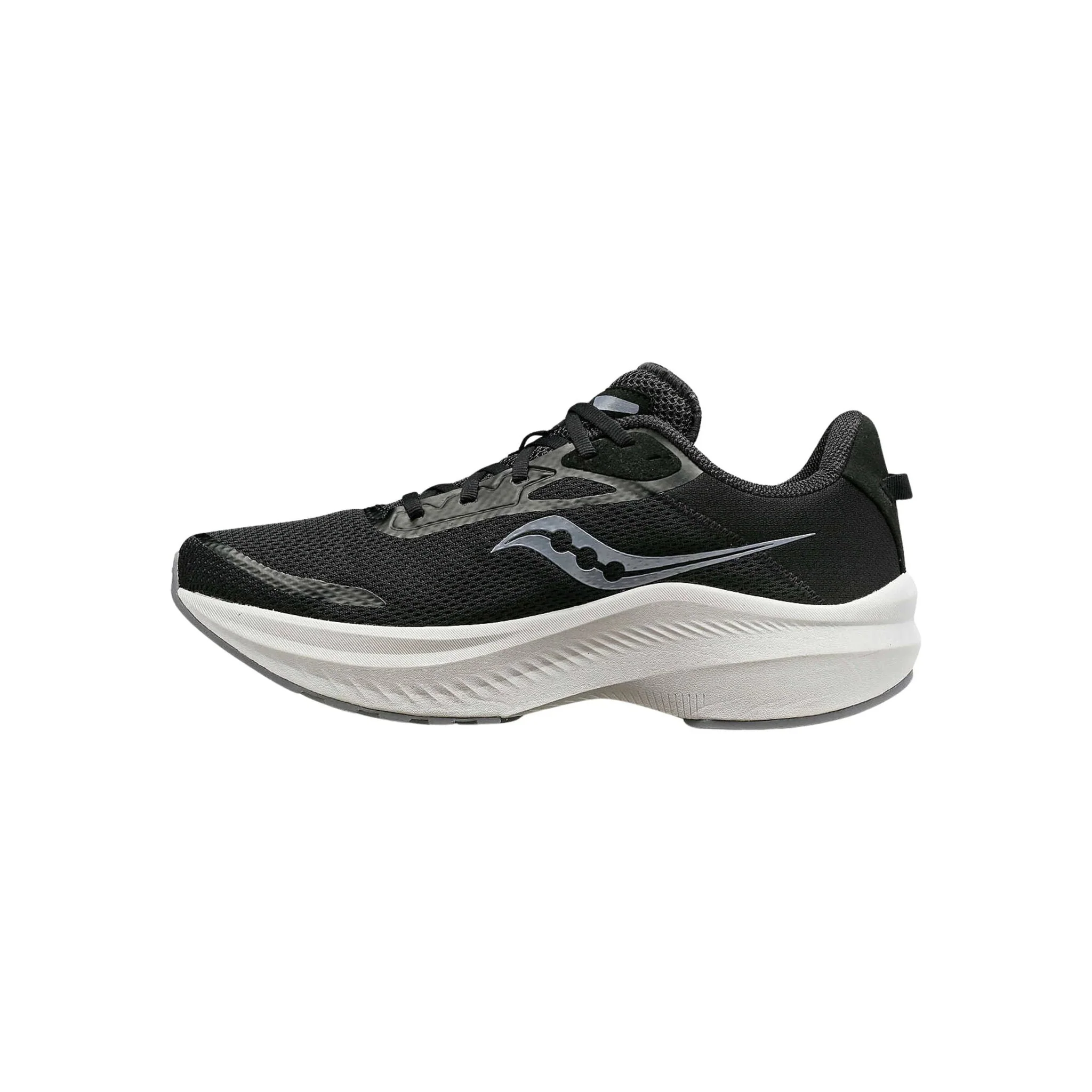 Saucony Men's Axon 3 Running Shoes - Black/Grey - Image 2