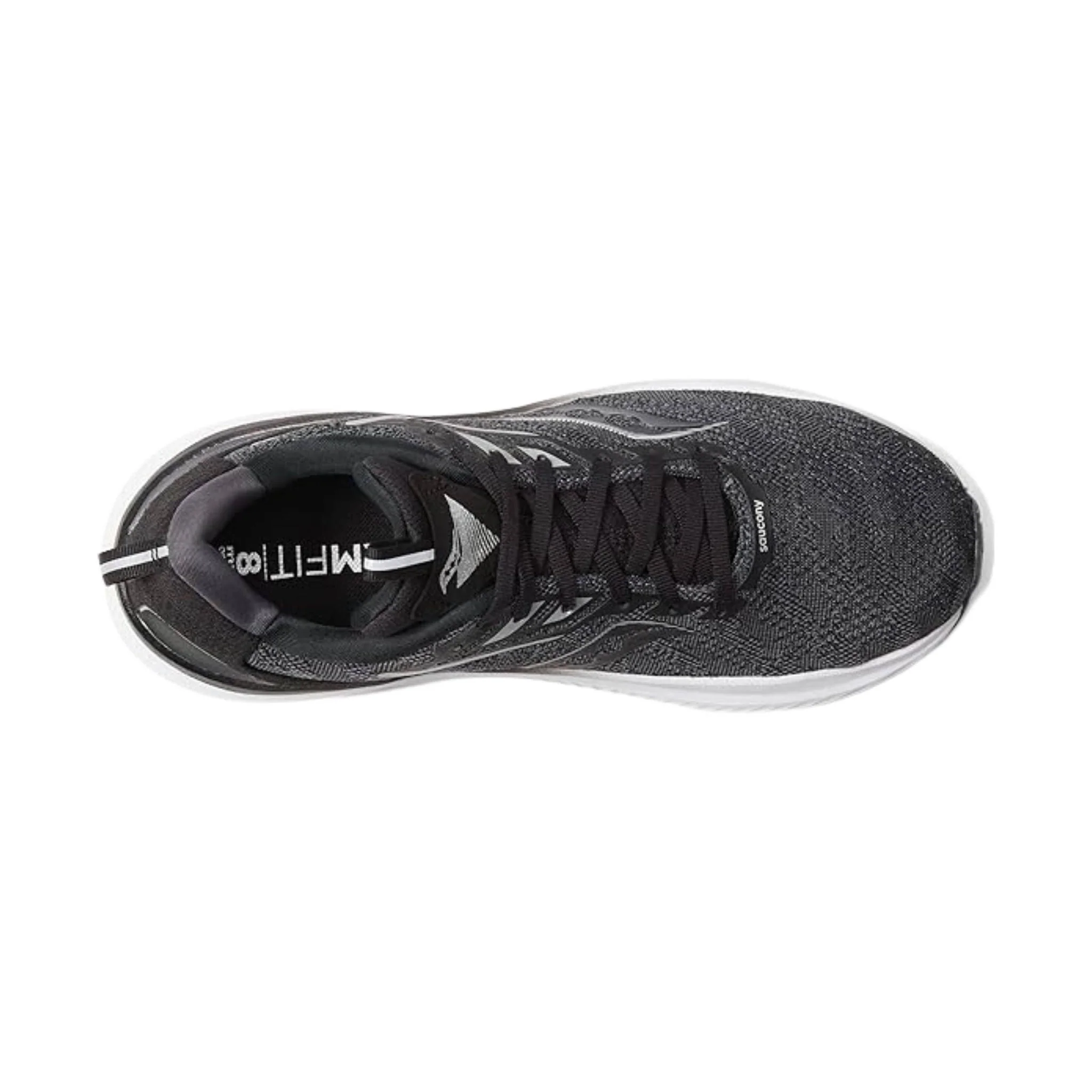 Saucony Men's Echelon 9 Running Shoes - Black/White - Image 3