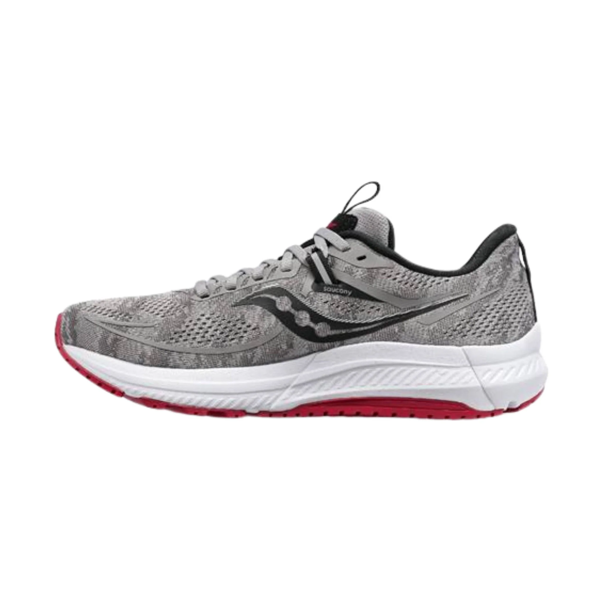 Saucony Men's Omni 21 Shoes - Alloy/Garnet - Image 2