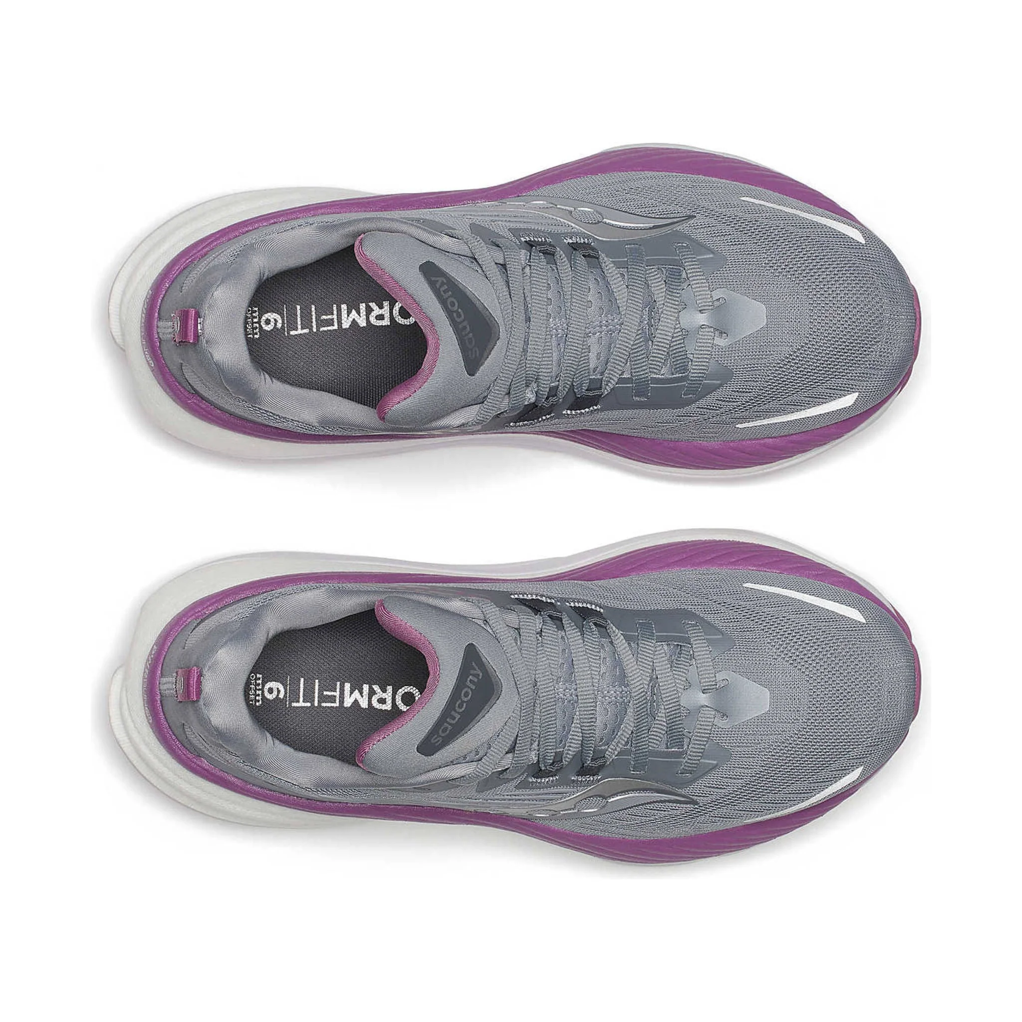 Saucony Women's Hurricane 24 Running Shoes - Flint/Viola - Image 3