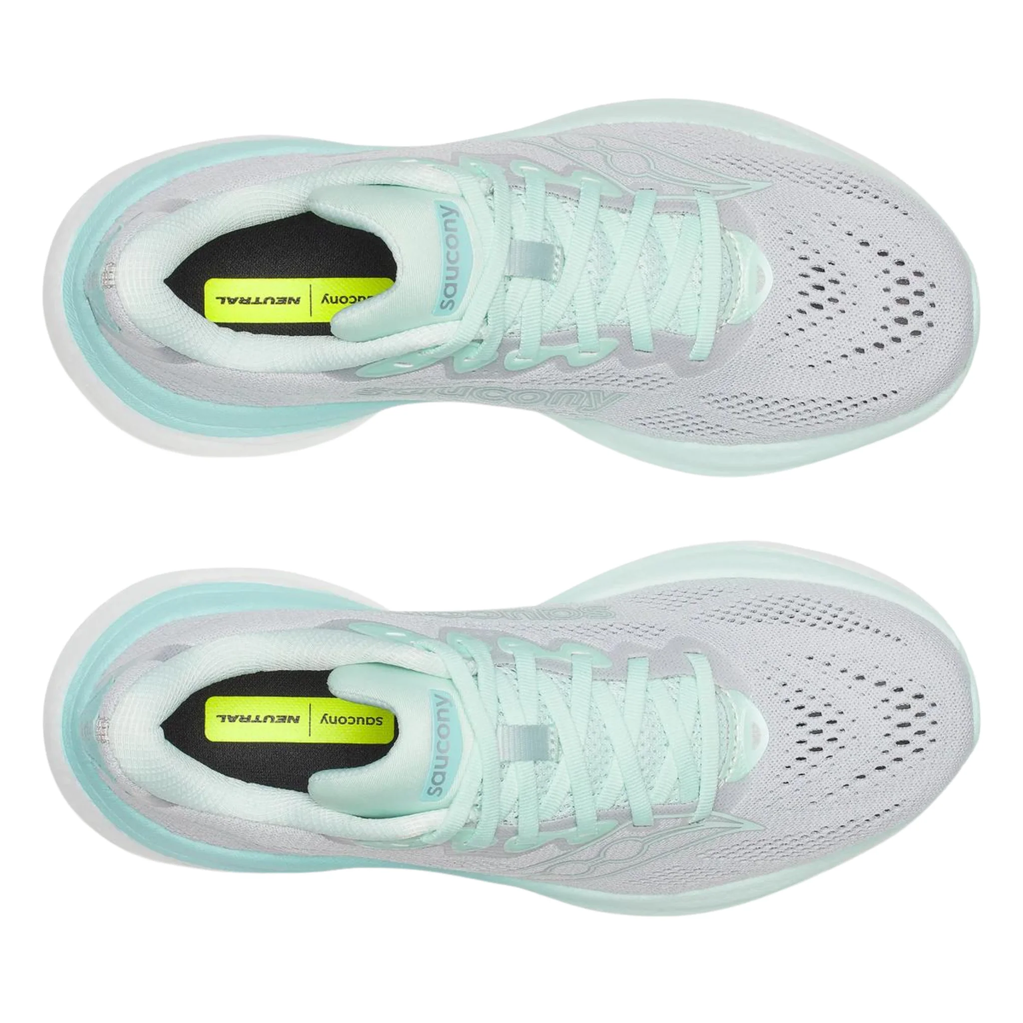 Saucony Women's Ride 19 Running Shoes - Cloud/Aqua - Image 4