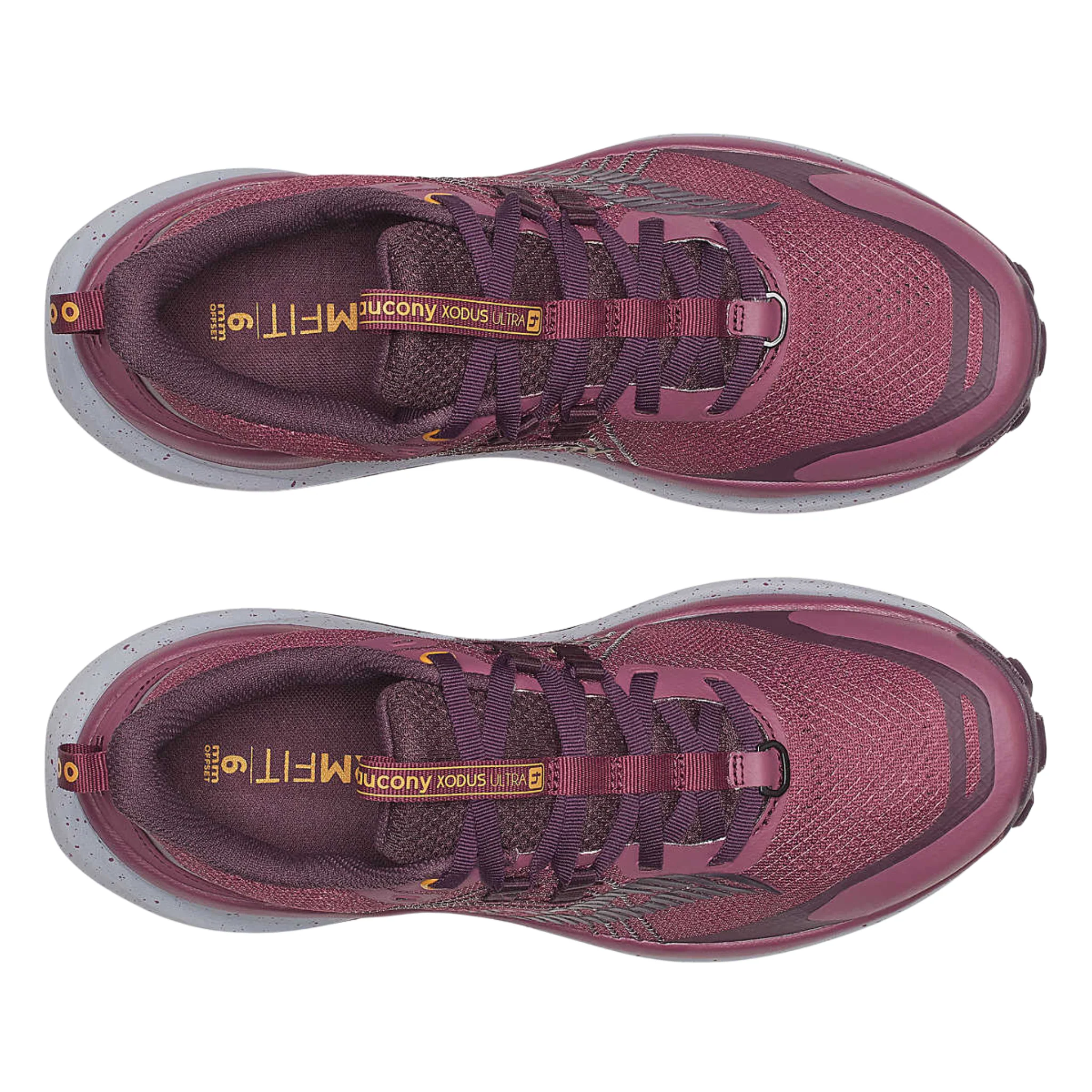 Saucony Women's Xodus Ultra 4 Trail Running Shoes - Terra/Wine - Image 4