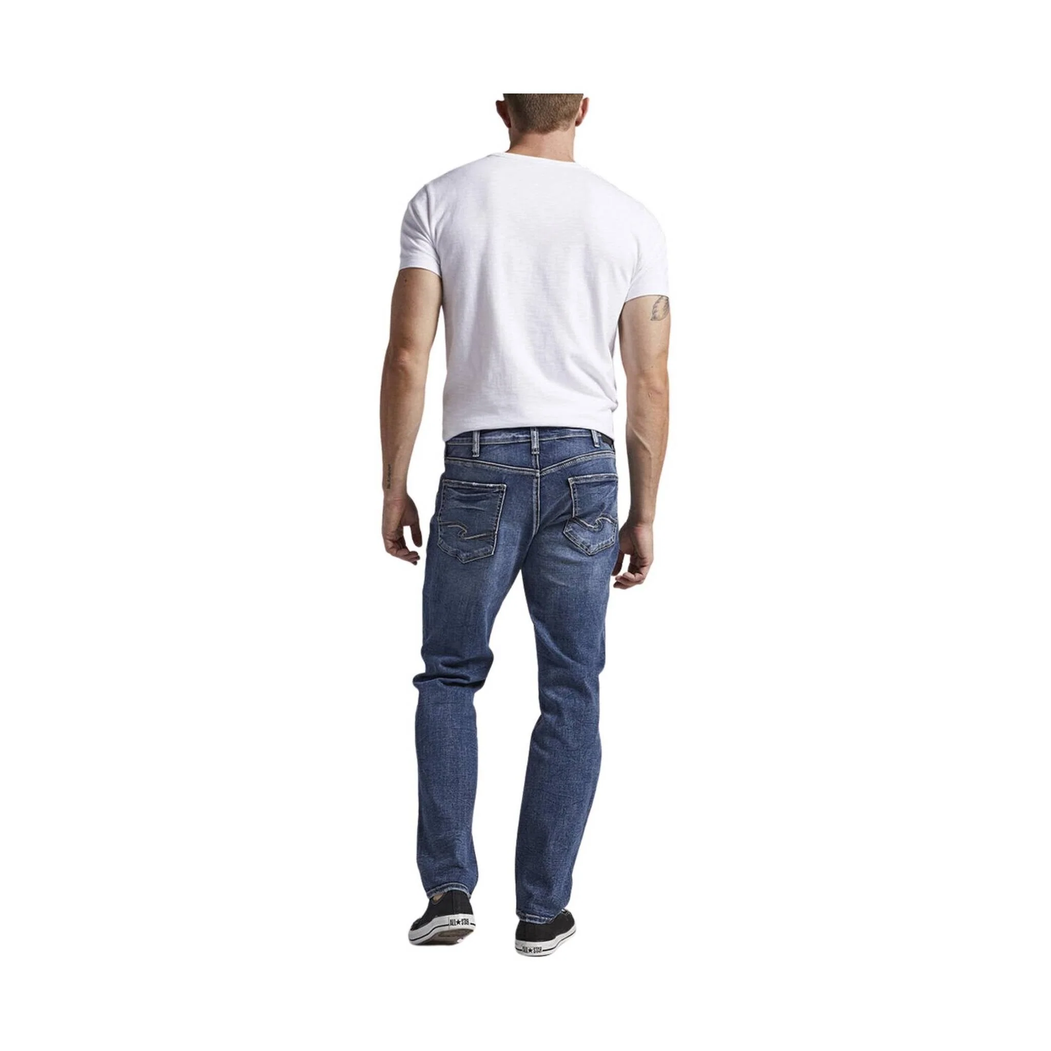 Silver Jeans Co. Men's Eddie Athletic Jean - Indigo - Image 3