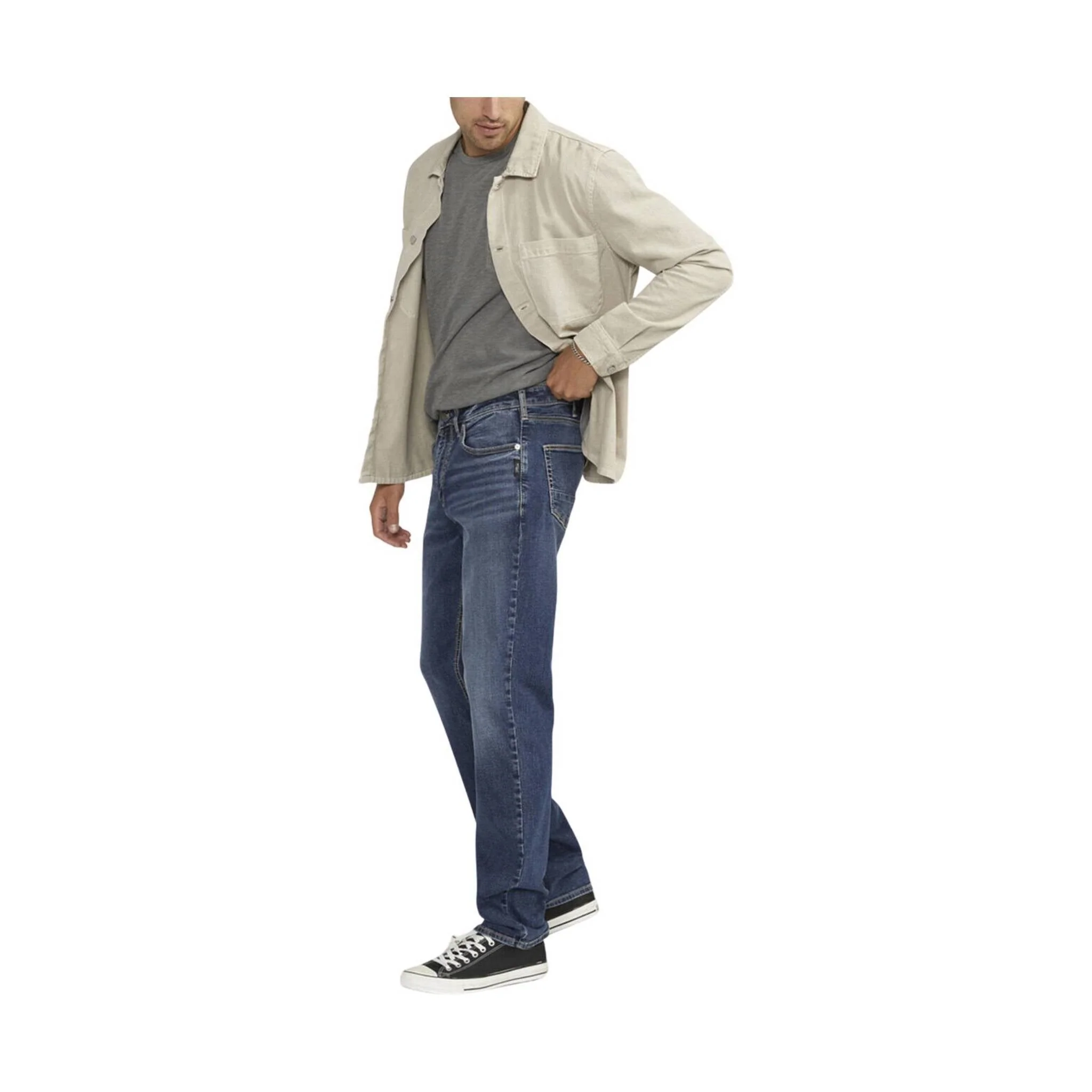 Silver Jeans Men's Machray Athletic Fit Straight Leg Jeans - Indigo - Image 2