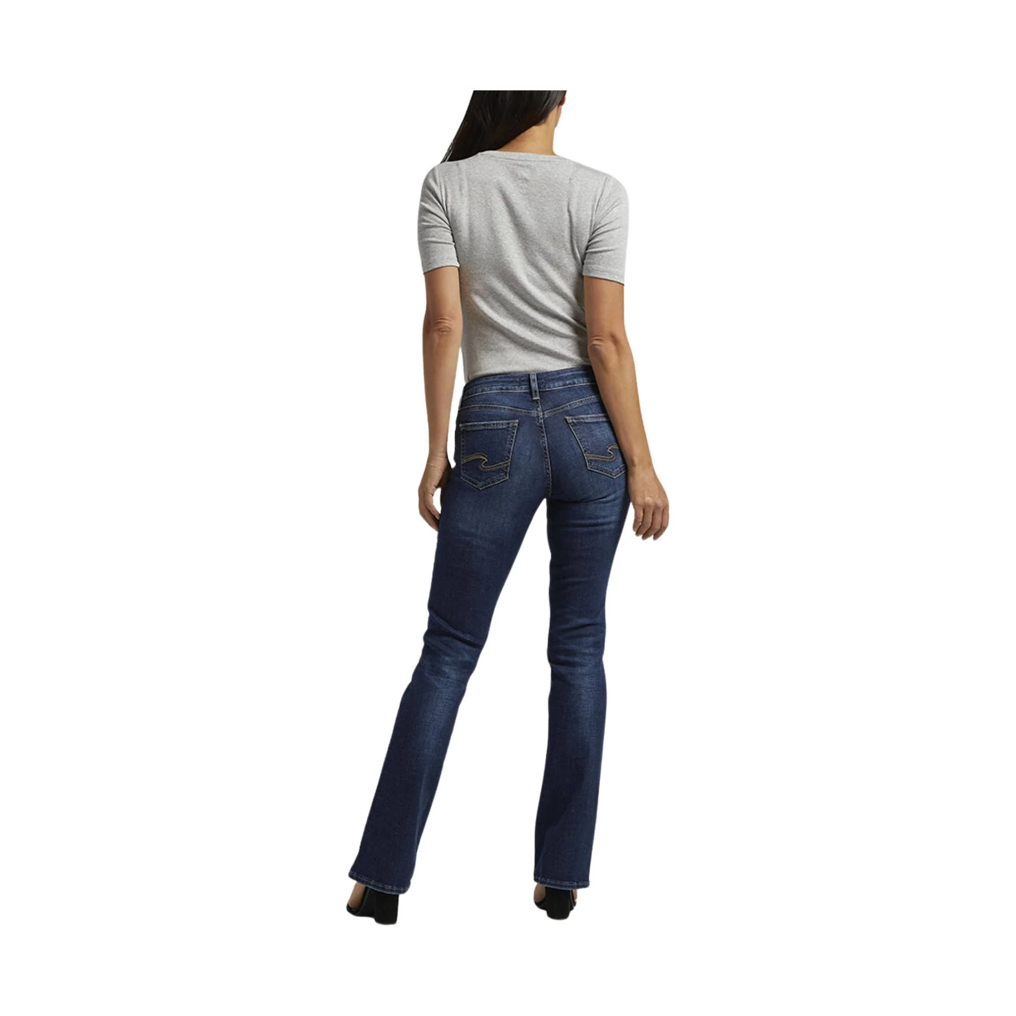 Silver Jeans Women's Suki Mid Rise Slim Bootcut Jeans - Indigo - Image 3