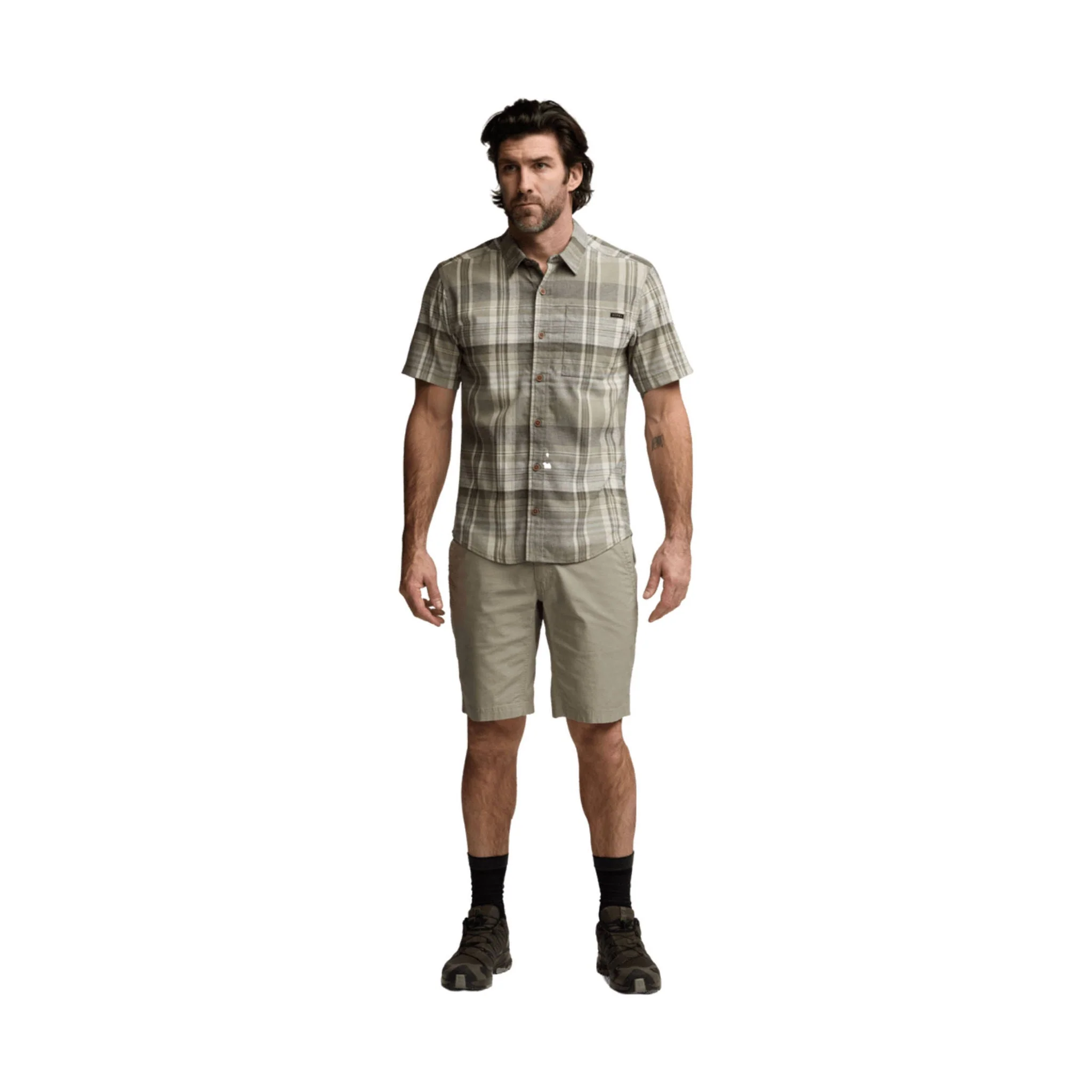 Sitka Men's Ambary SS Shirt - Herb Green Heather