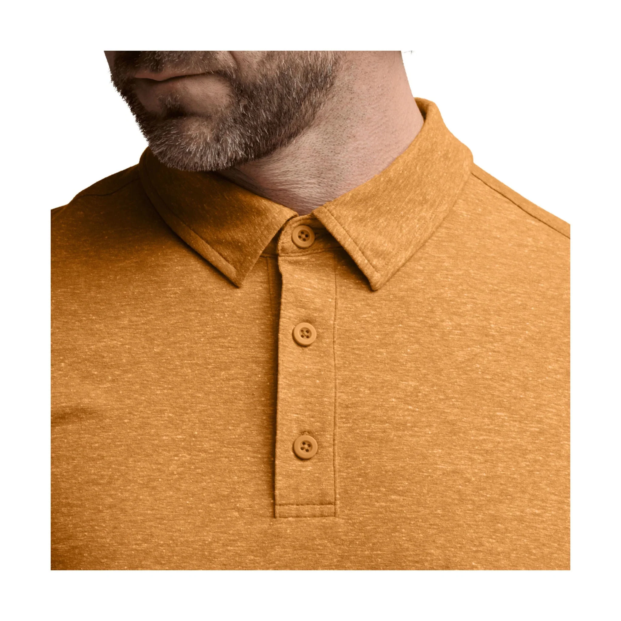 Sitka Men's Essential SS Polo - Ember Heather - Image 3