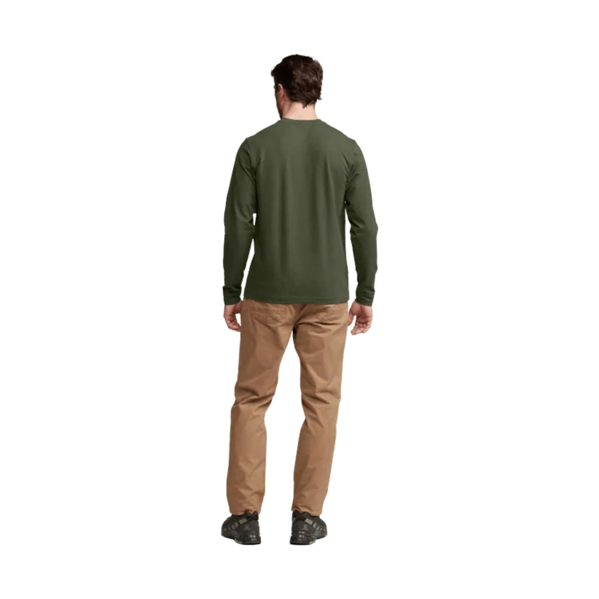 Sitka Men's Foothills Long Sleeve Henley - Olive Green - Image 3
