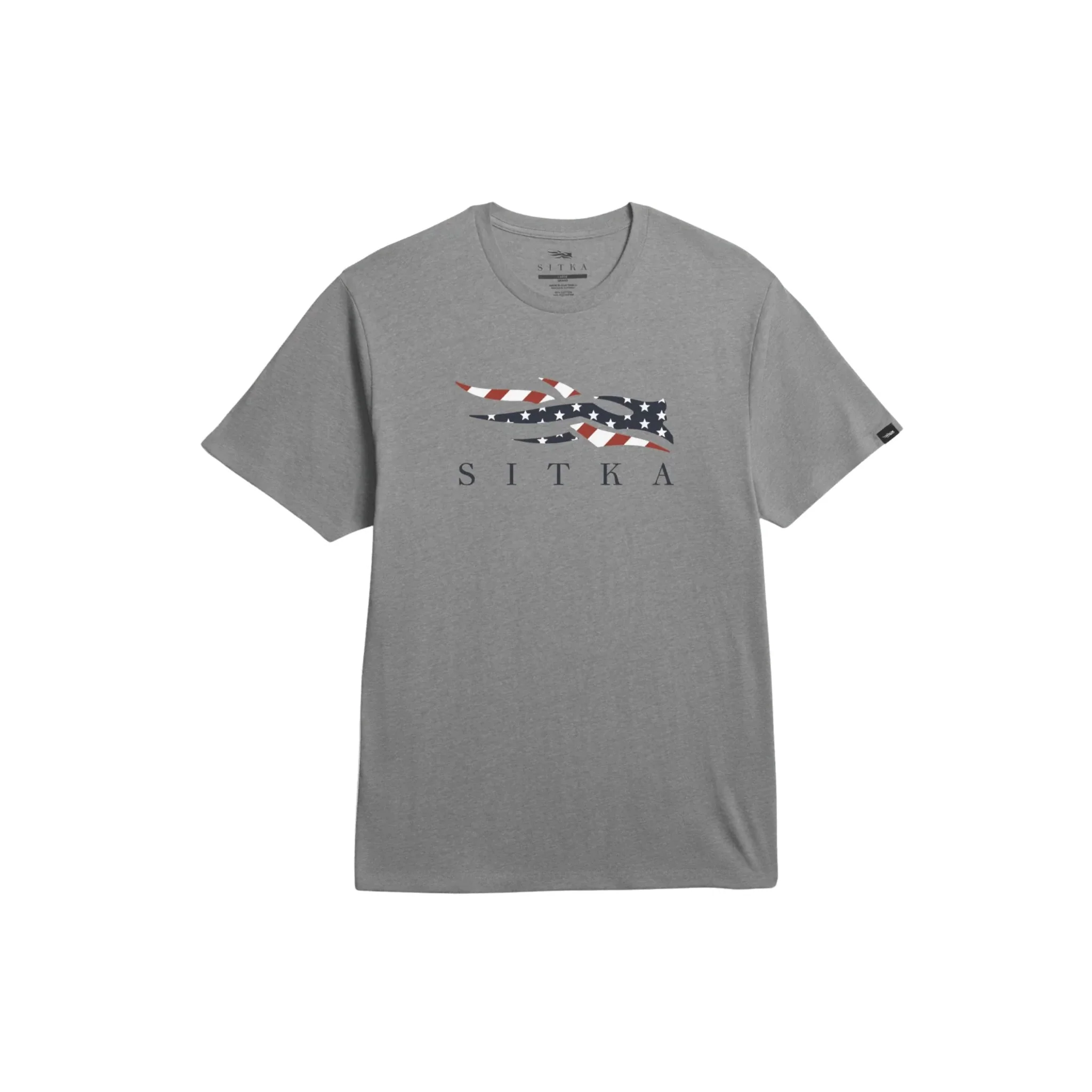 Sitka Men's Icon Flag Tee - Medium Grey Heather