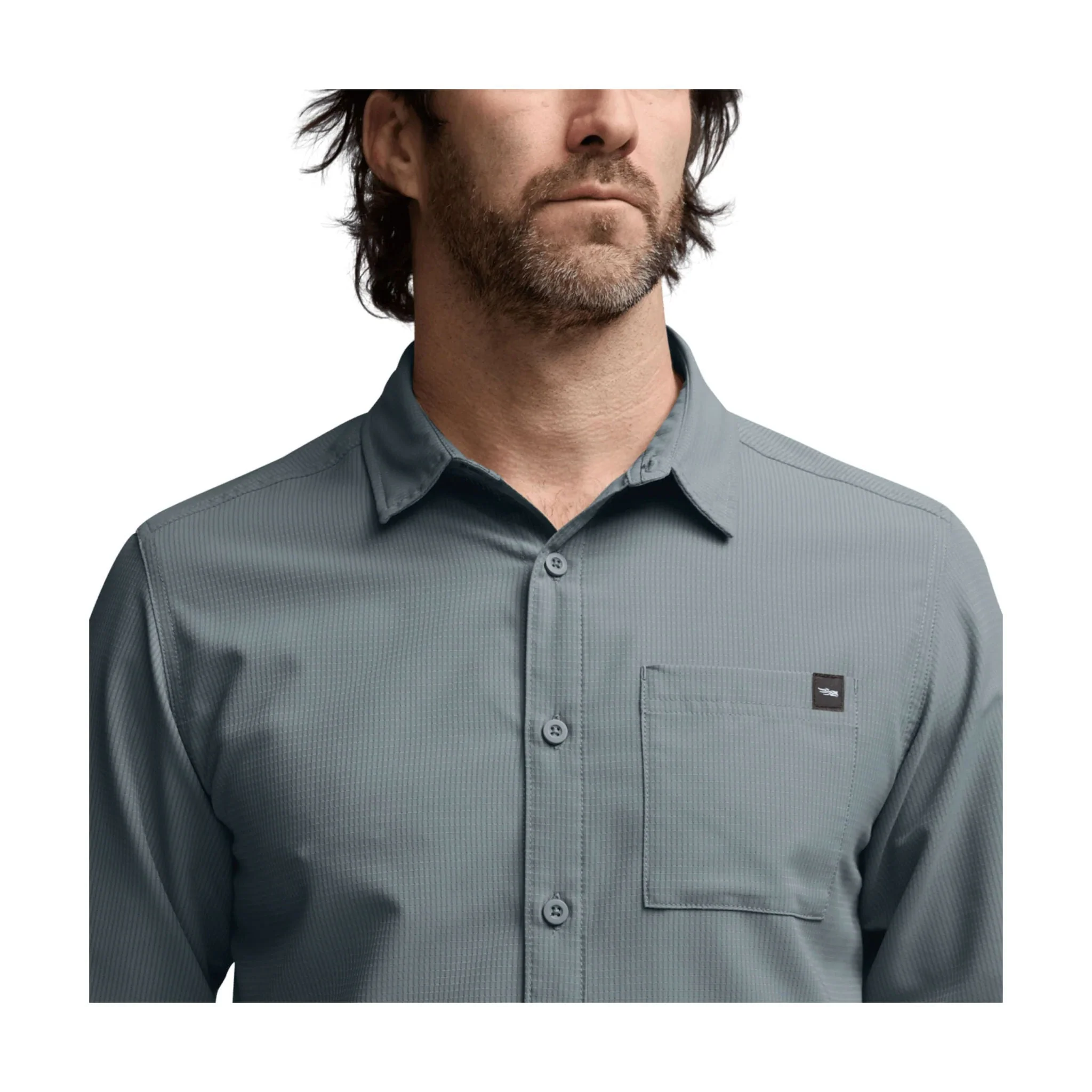 Sitka Men's Mojave Long Sleeve Shirt - Bluestone - Image 3