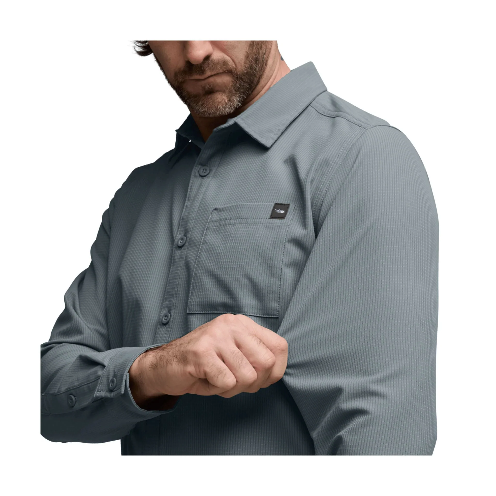 Sitka Men's Mojave Long Sleeve Shirt - Bluestone - Image 4