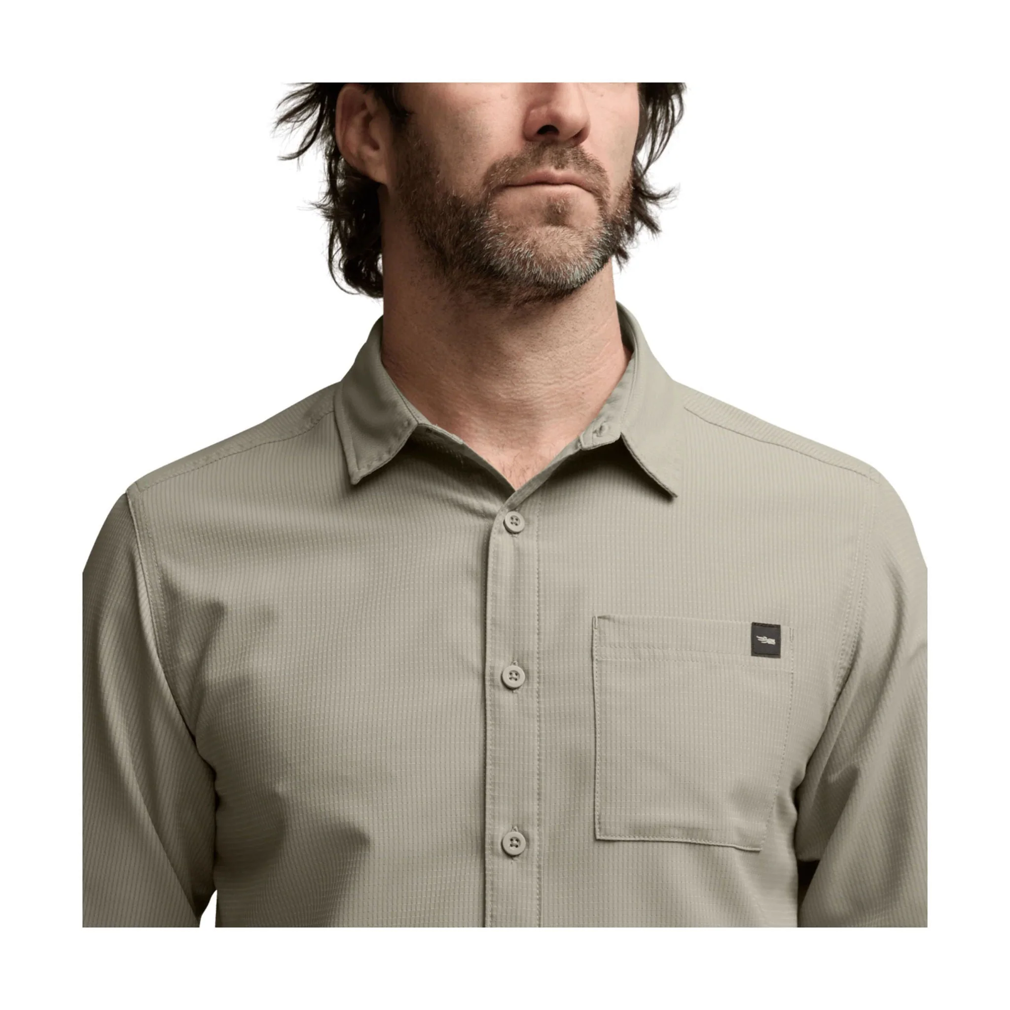 Sitka Men's Mojave Long Sleeve Shirt - Oak - Image 3