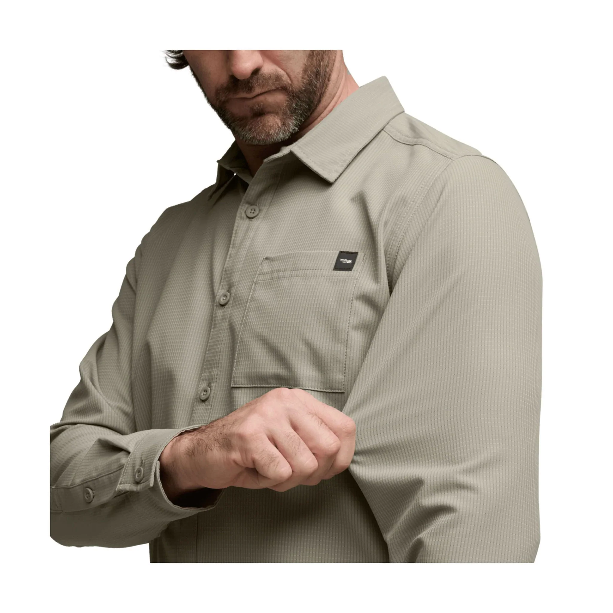 Sitka Men's Mojave Long Sleeve Shirt - Oak - Image 5