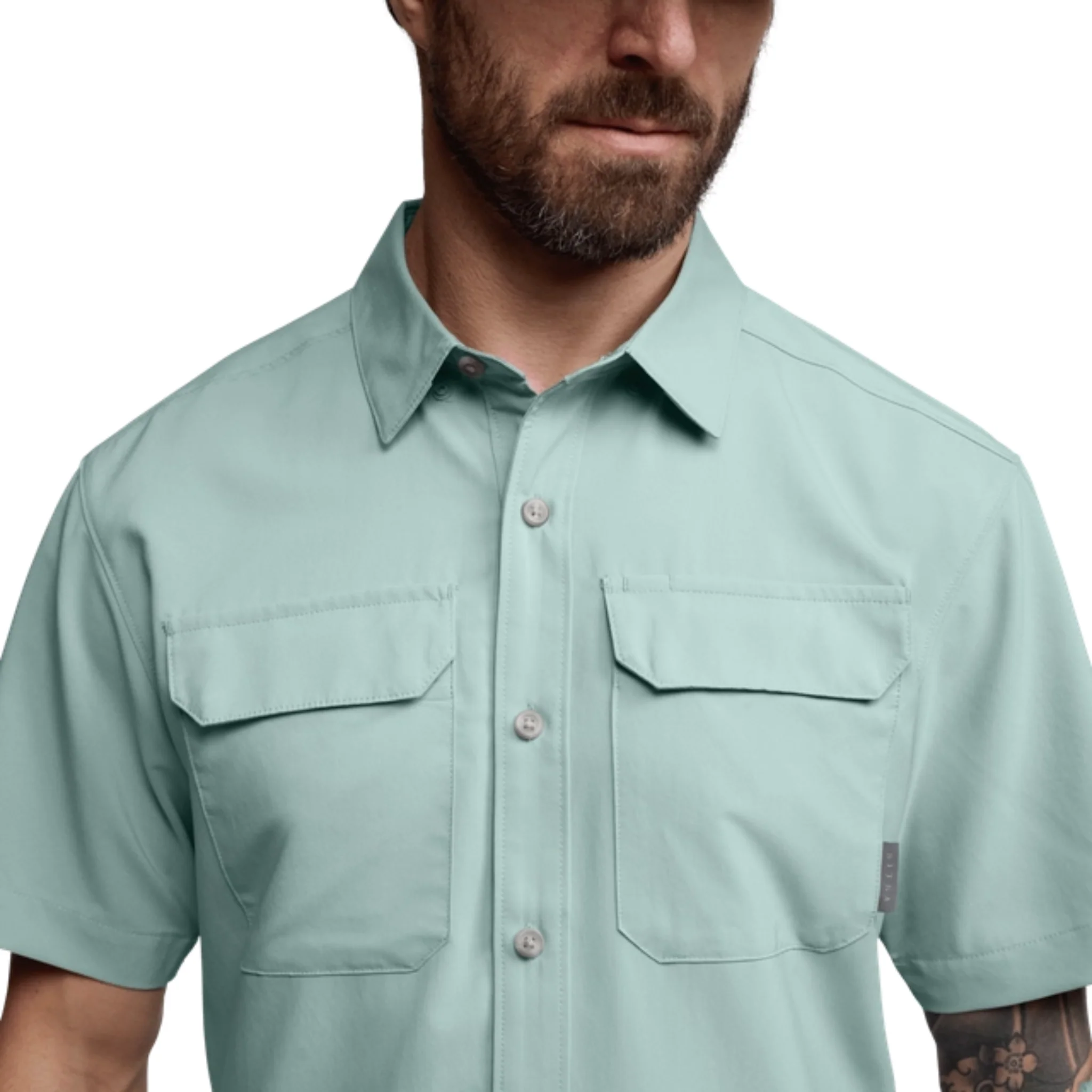 Sitka Men's Rossby SS Shirt - Saltwater Blue - Image 2