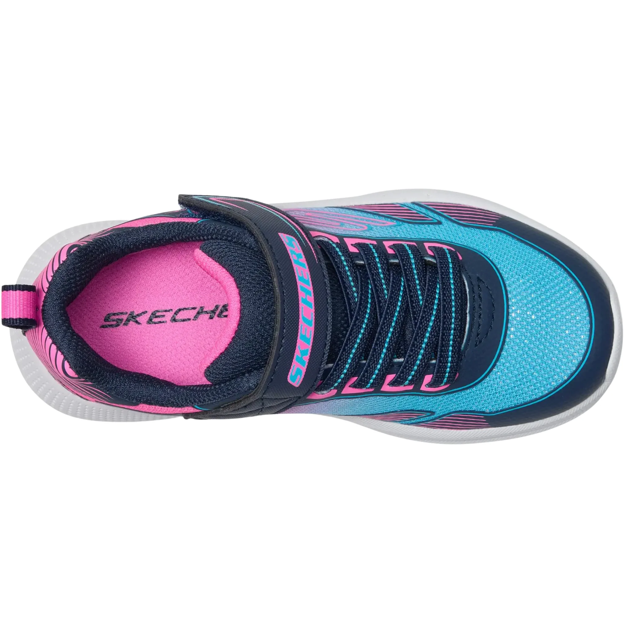 Skechers Kids' Advance Oasis Shoes - Navy/Multi - Image 3