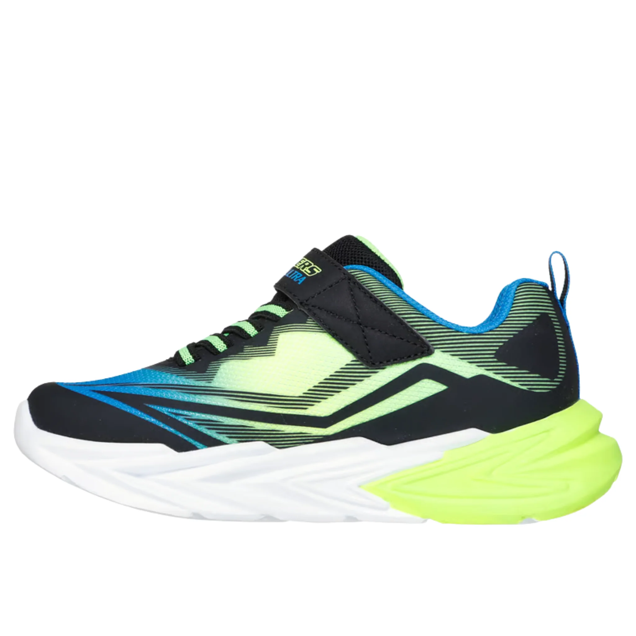 Skechers Kids' Flex Glow Shoes - Black/Lime - Image 2