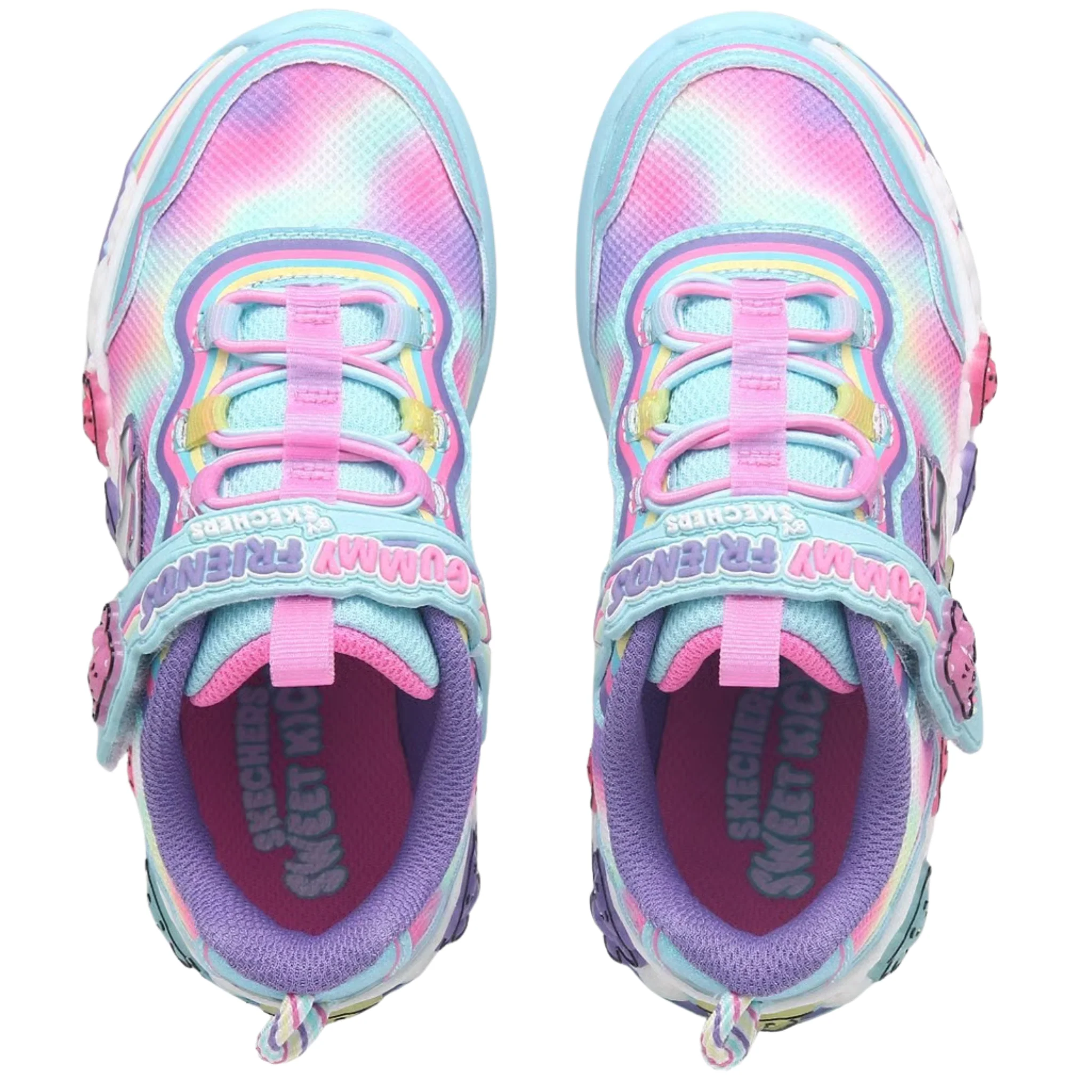 Skechers Kids' Gummy Friends Shoes - Light Blue/Multi - Image 3
