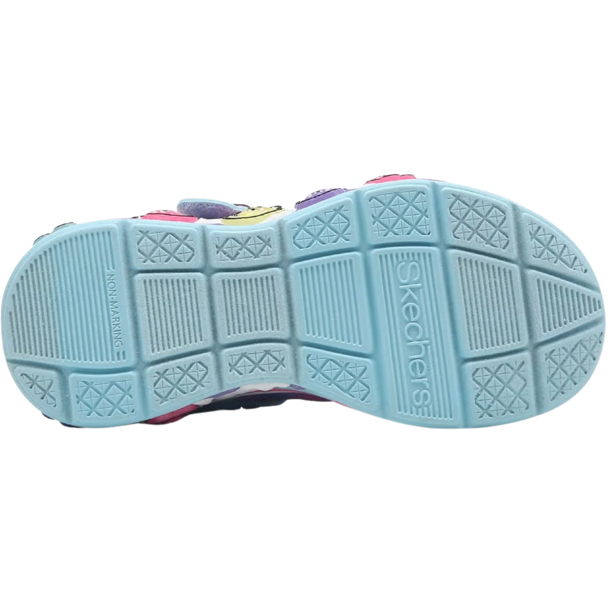 Skechers Kids' Gummy Friends Shoes - Light Blue/Multi - Image 4
