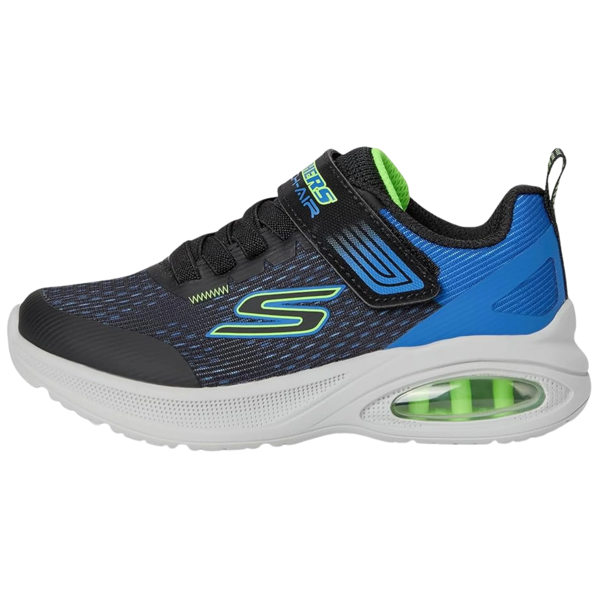 Skechers Kids' Max Advantage Squad Shoes - Black/Blue/Lime - Image 2